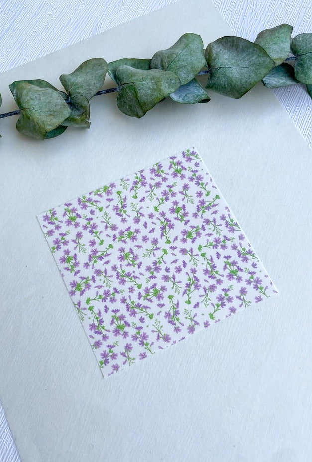 Purple Flowers Transferpaper