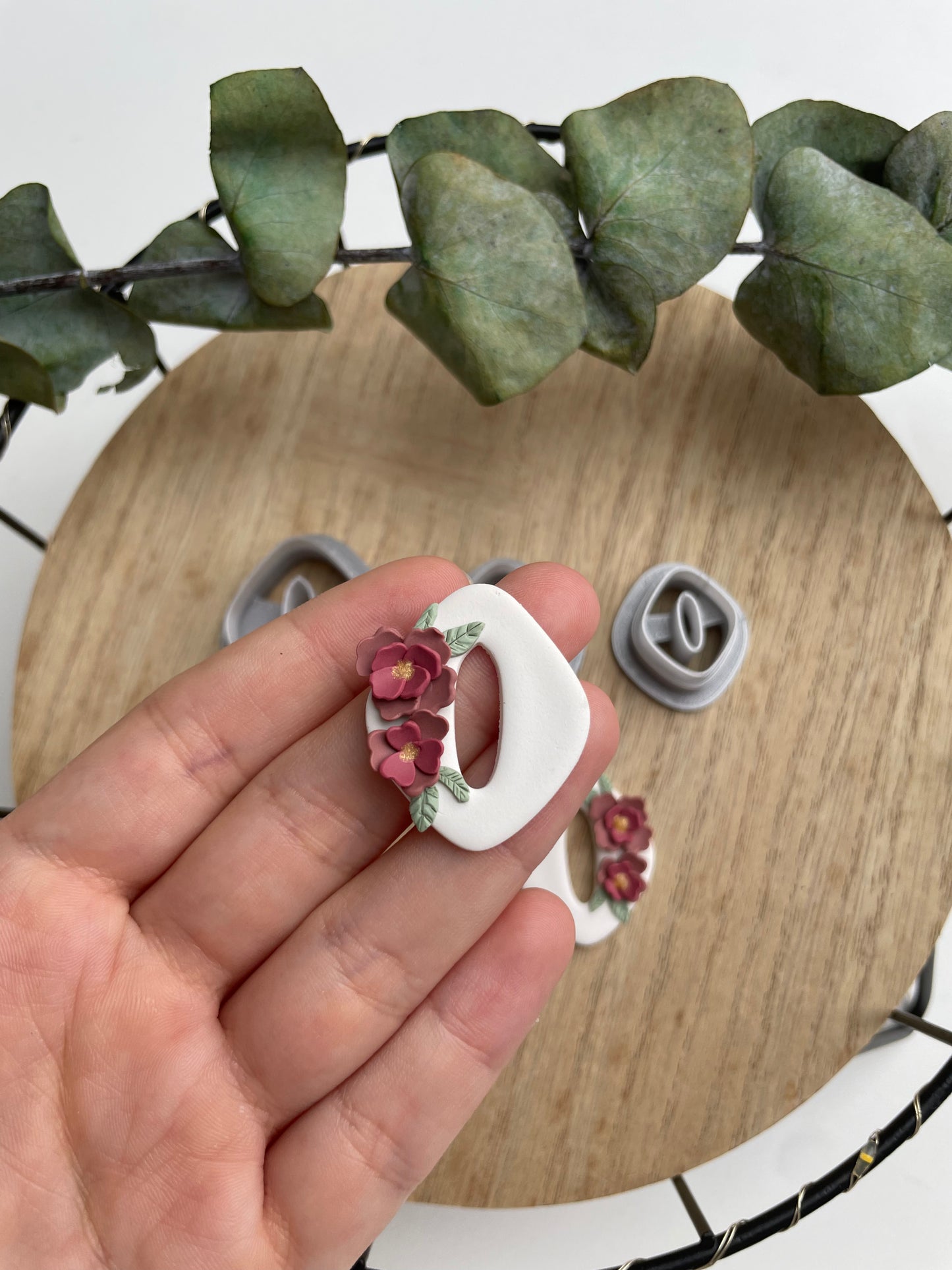Polymer clay cutter donut ellipse