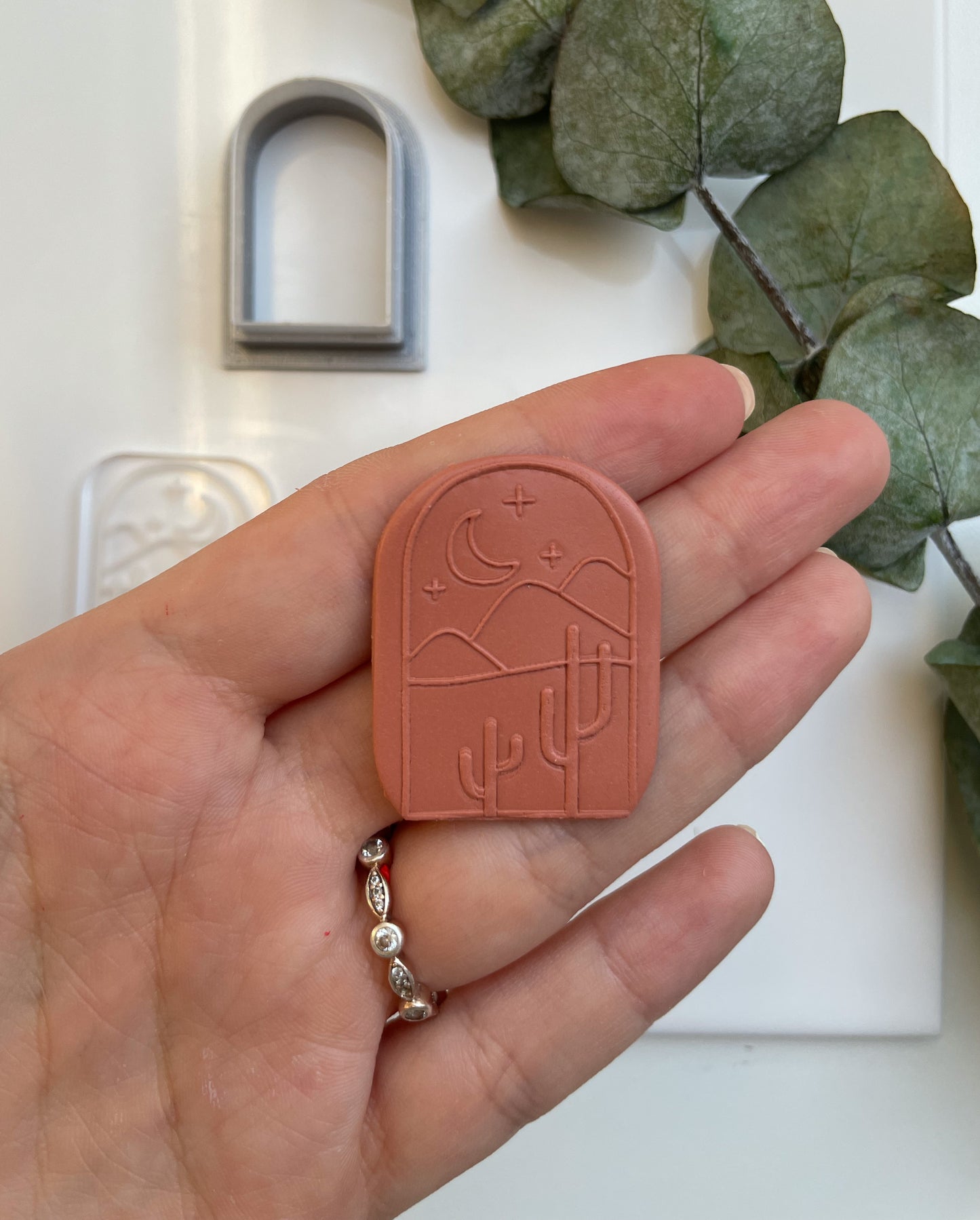 Acrylic embossing stamp