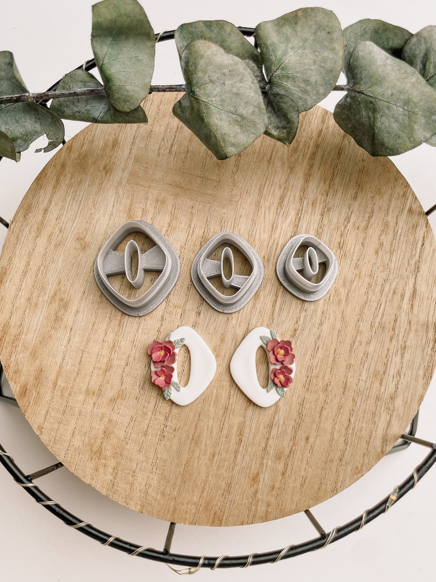 Polymer clay cutter donut ellipse