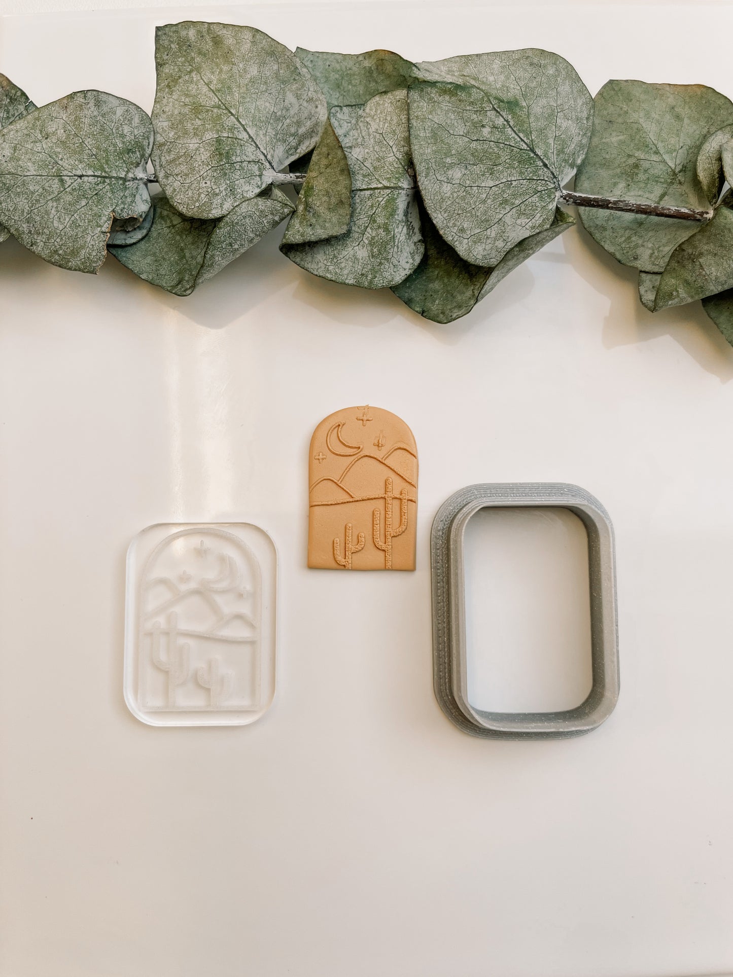 Acrylic embossing stamp