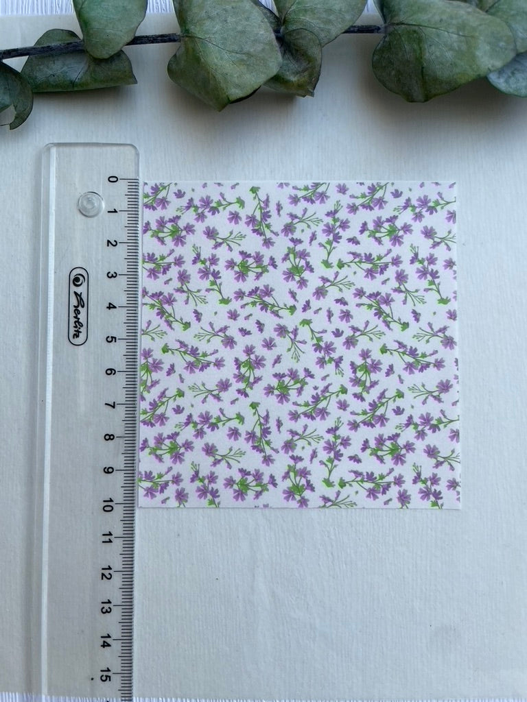 Purple Flowers Transferpaper