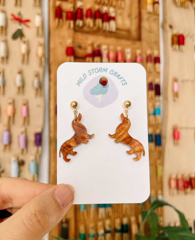 Acryl Earrings | Dackelohrringe