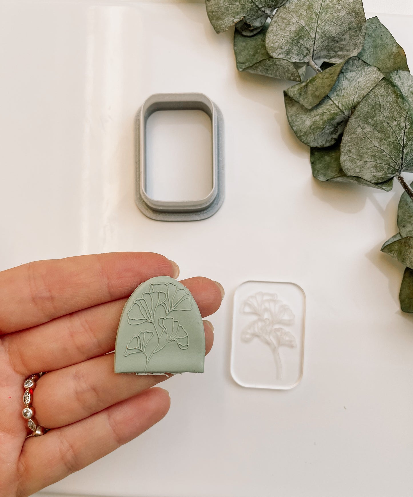 Acrylic embossing stamp