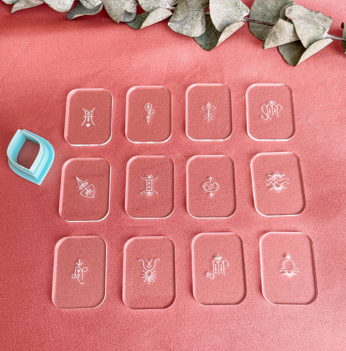 Zodiac embossing stamp set of all