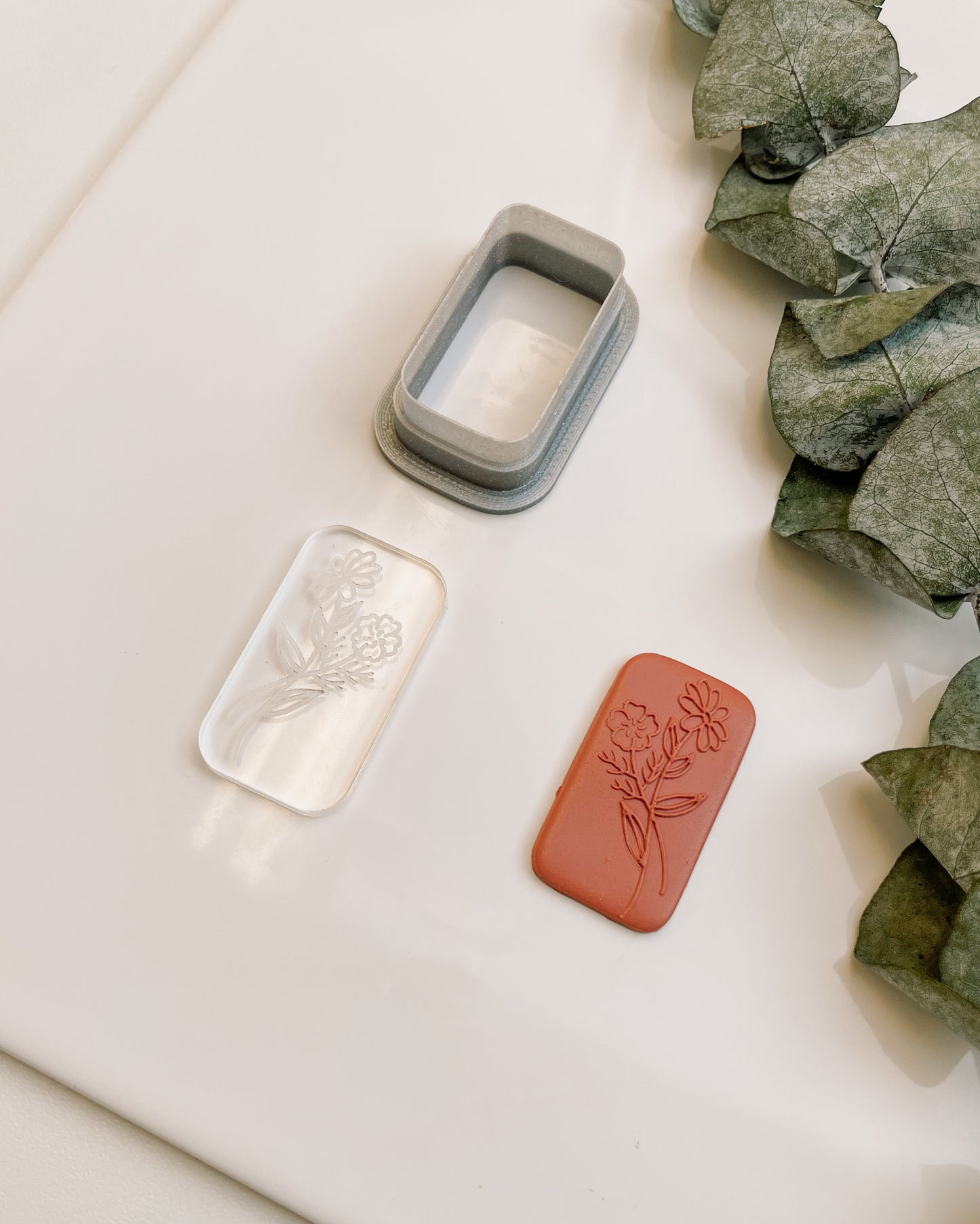 Acrylic embossing stamp