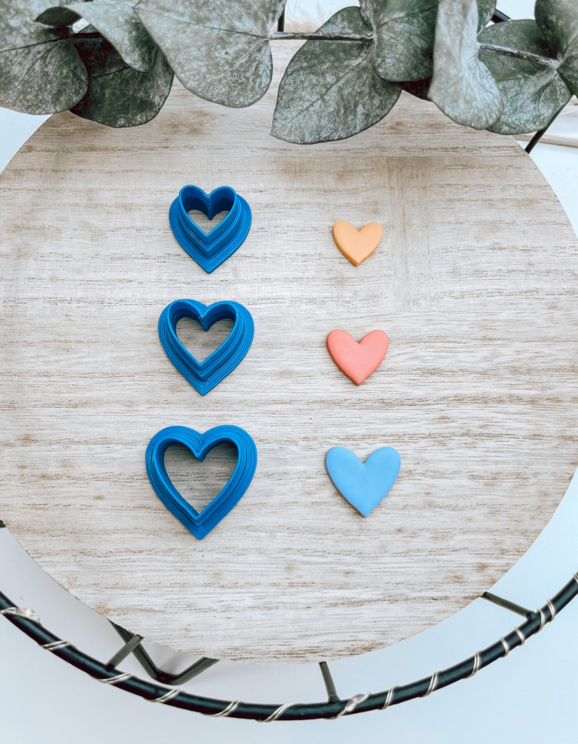 Clay Cutter Hearts
