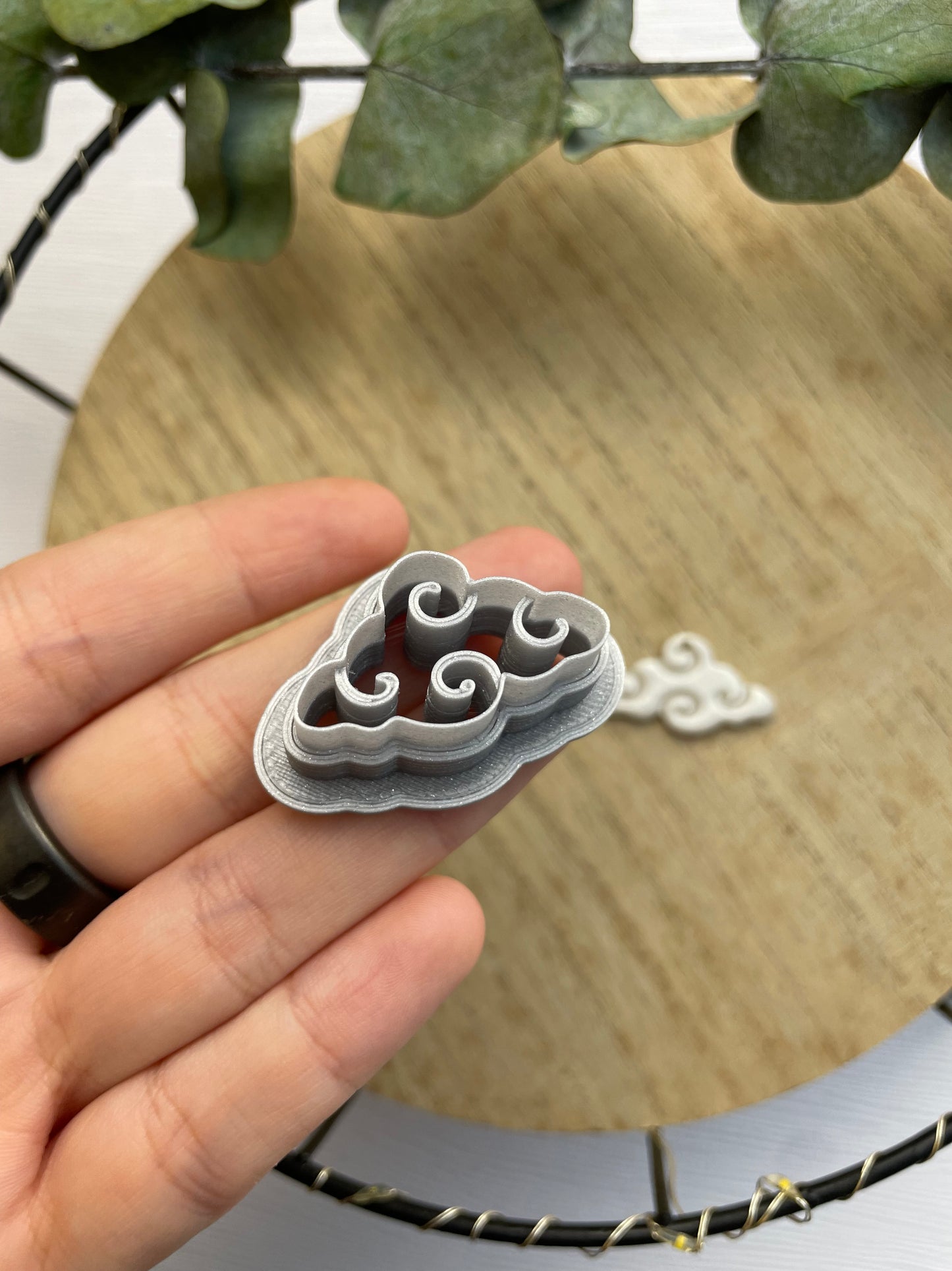 Clay Cutter Swirly Cloud