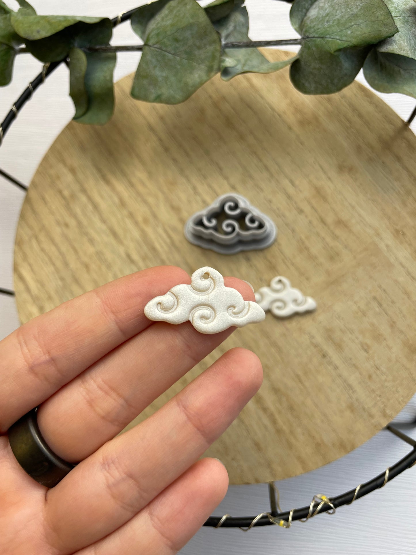 Clay Cutter Swirly Cloud