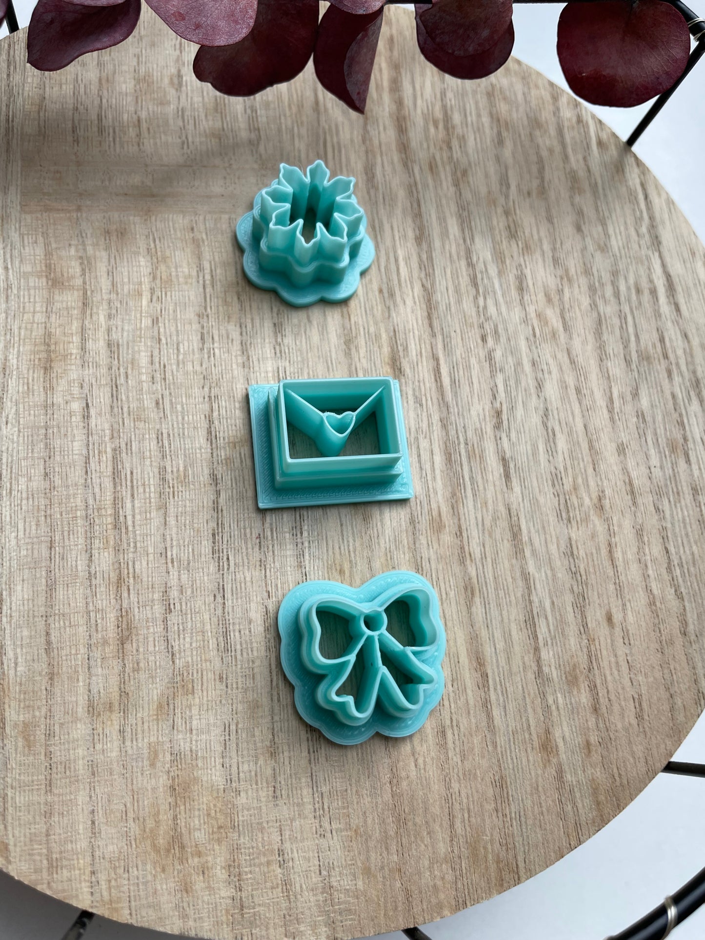 Clay Cutter Letter | Snowflake | Bow