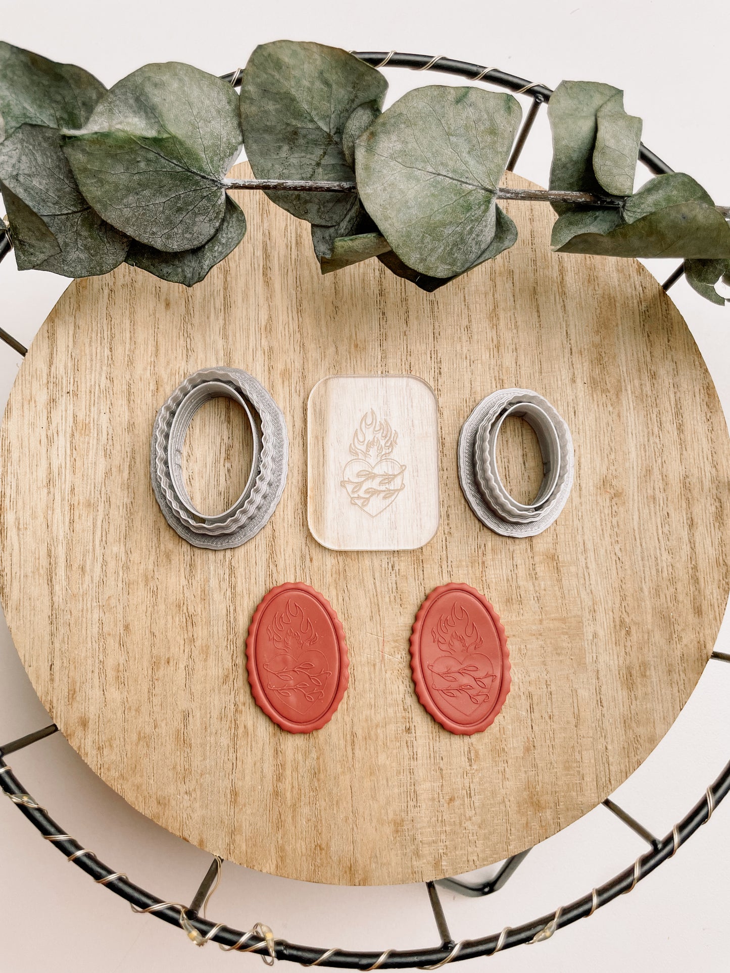 Clay Cutter Frame + Acrylic Stamp