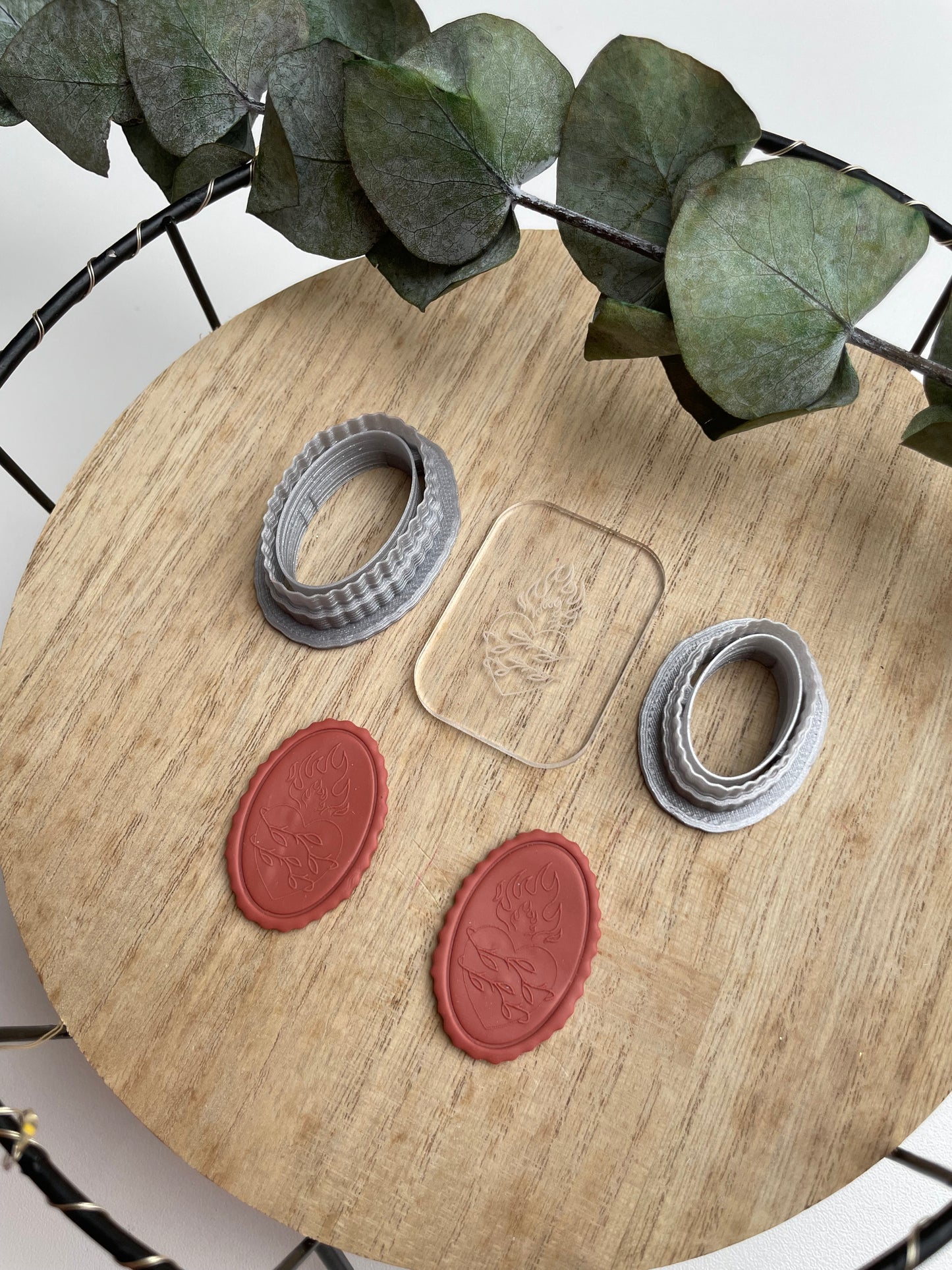 Clay Cutter Frame + Acrylic Stamp
