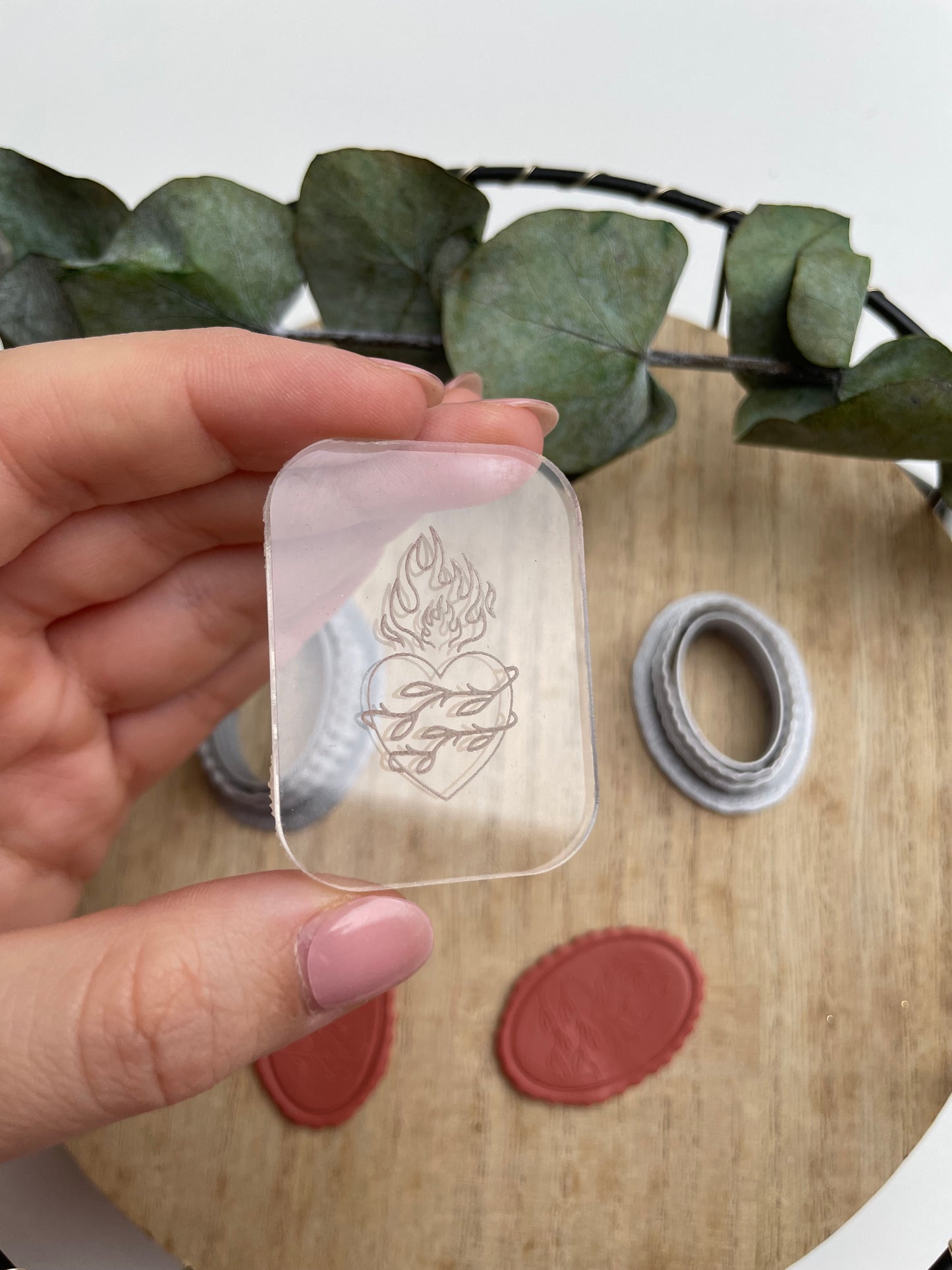 Clay Cutter Frame + Acrylic Stamp