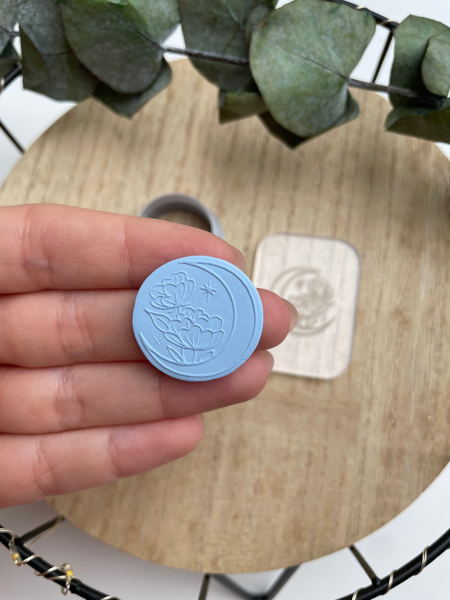 Clay Cutter Moon Acrylic Stamp