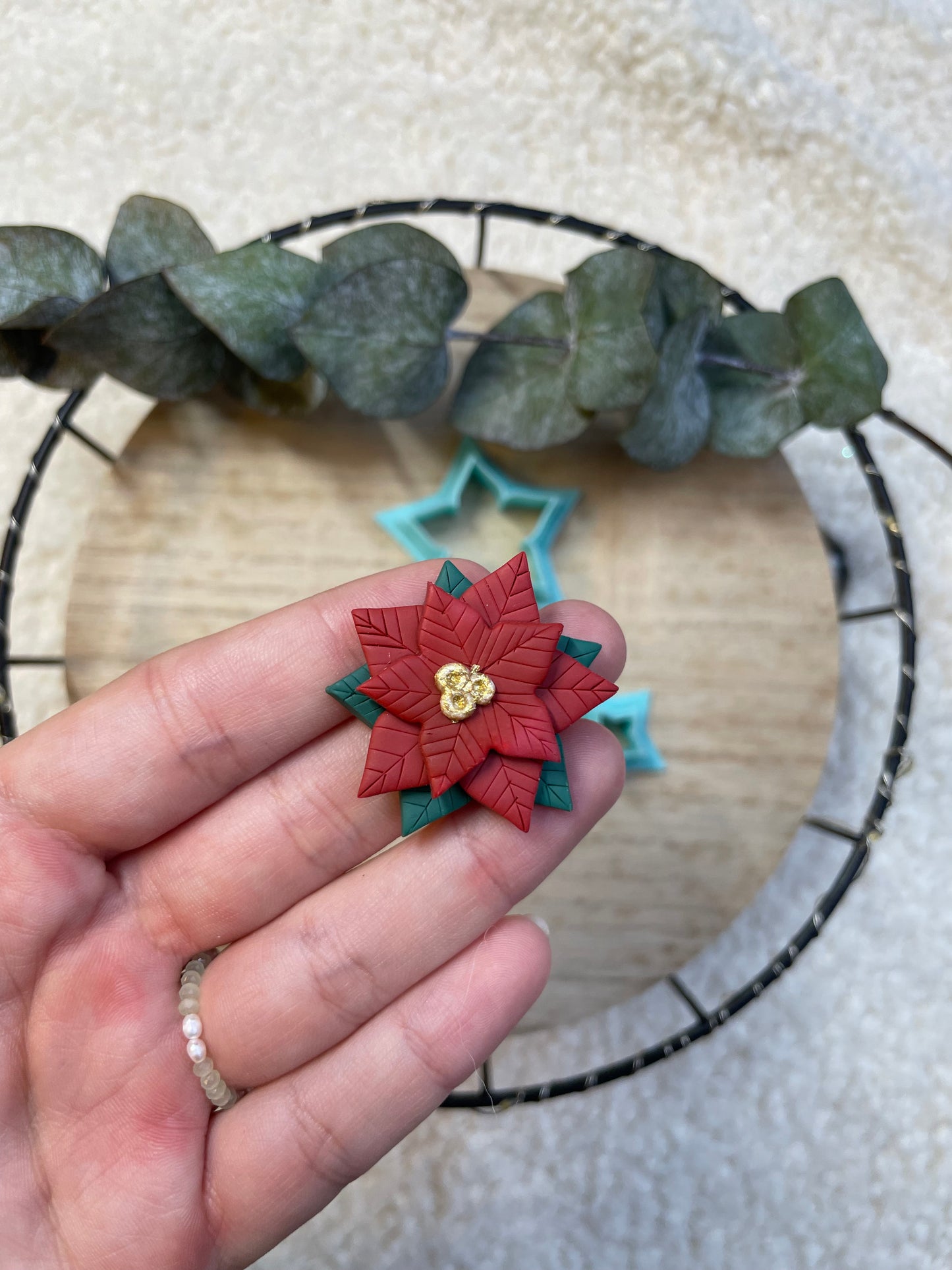 Clay Cutter Poinsettia