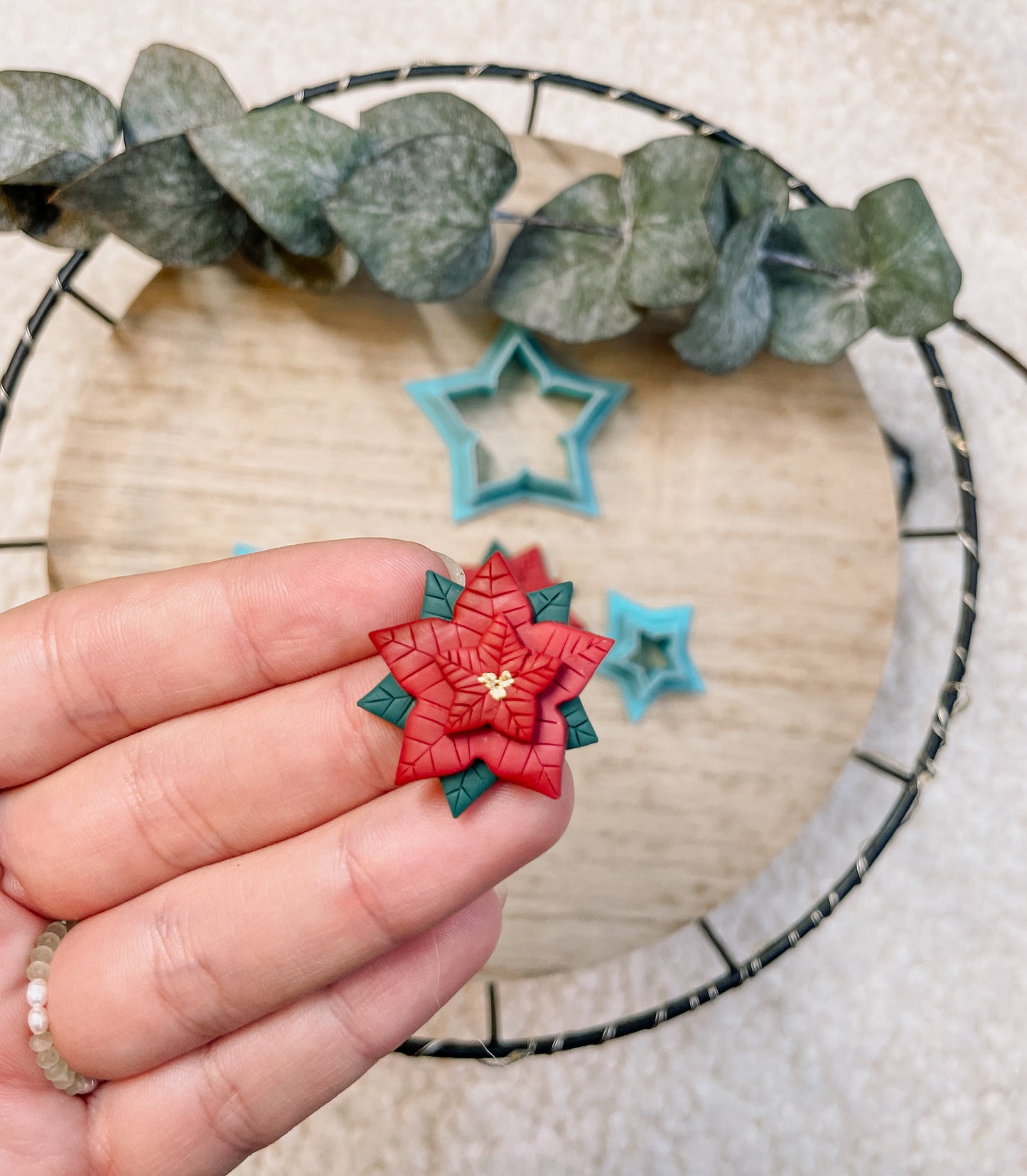 Clay Cutter Poinsettia