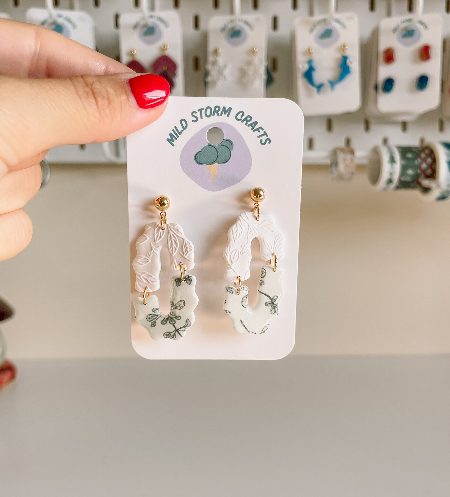 Polymerclay Earrings | Lightweight Earrings | Oflora