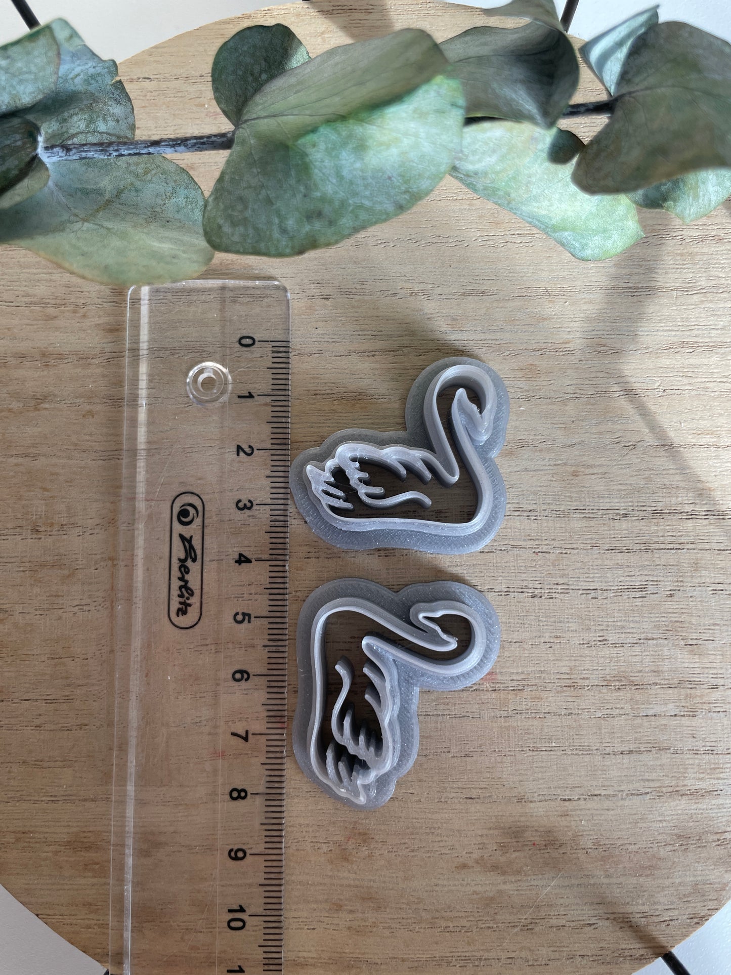 Polymerclaycutter Schwäne