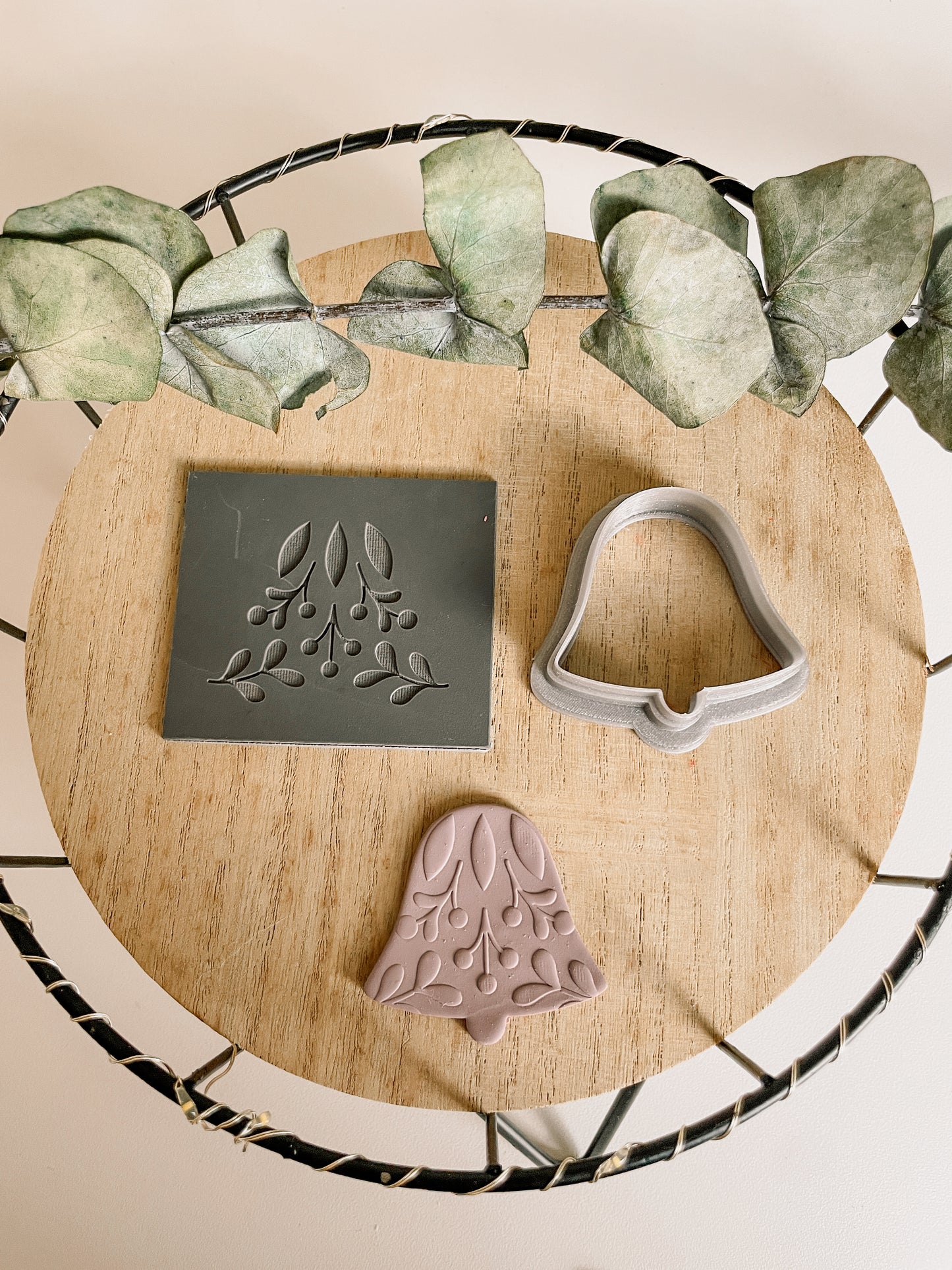 Polymerclaycutter Baumschmuck Glocke