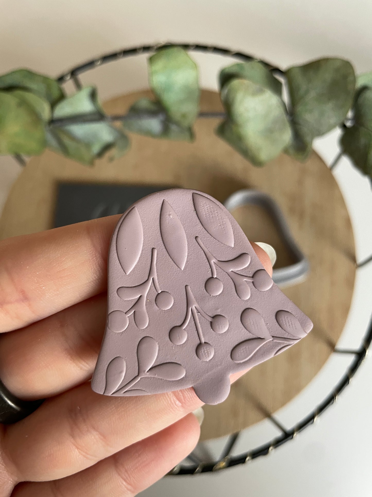 Polymerclaycutter Baumschmuck Glocke