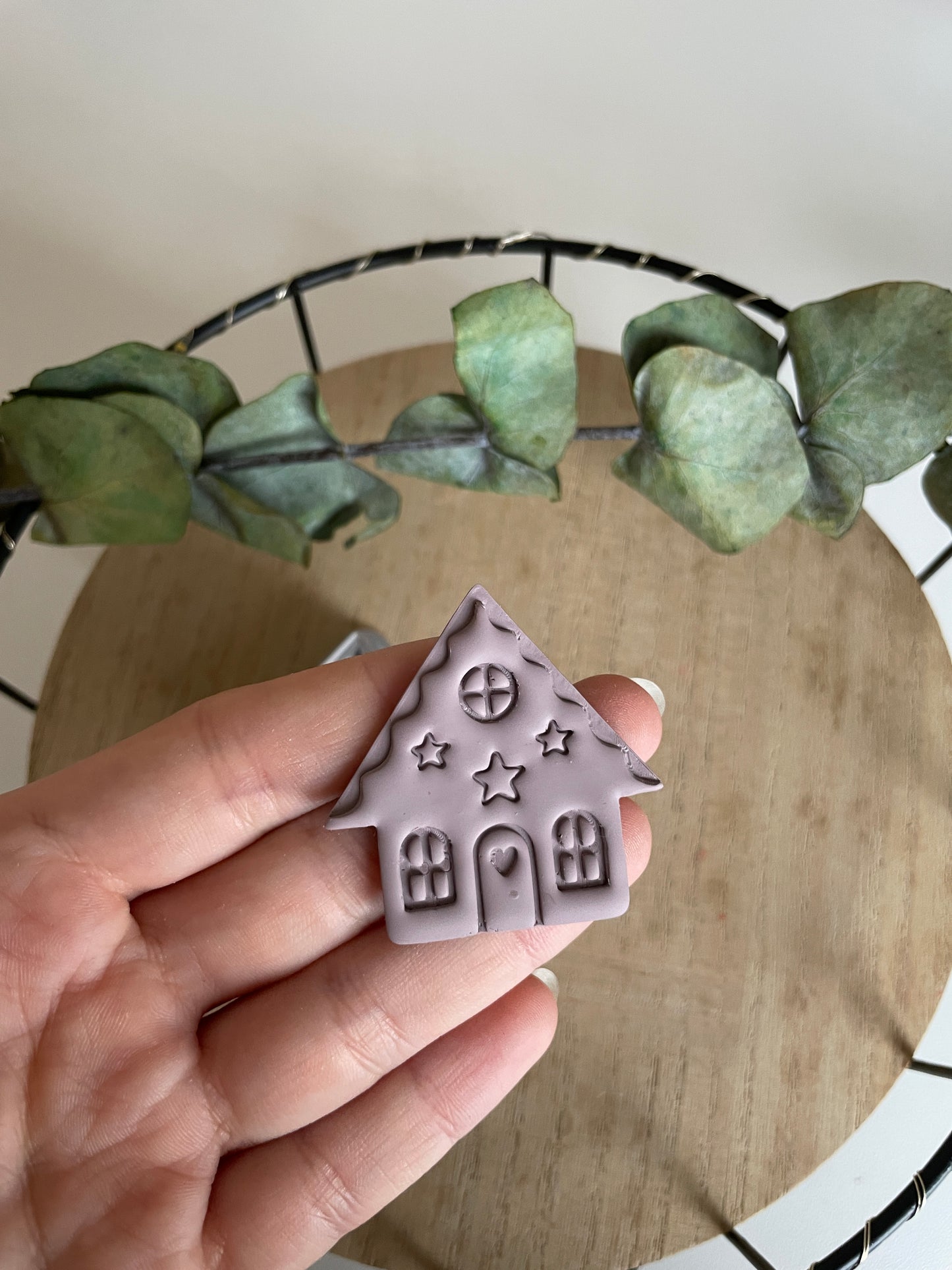 Polymerclaycutter Baumschmuck Lebkuchenhaus