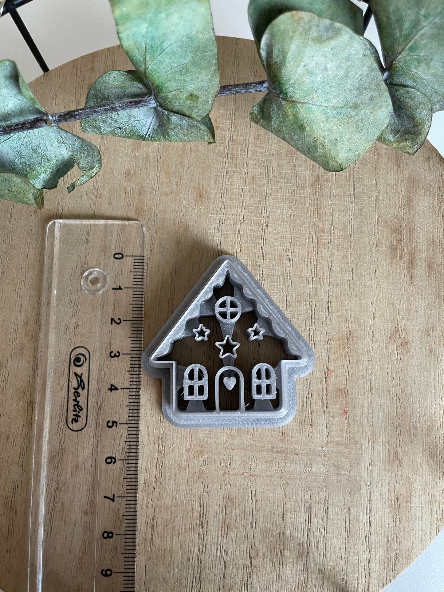 Polymerclaycutter Baumschmuck Lebkuchenhaus