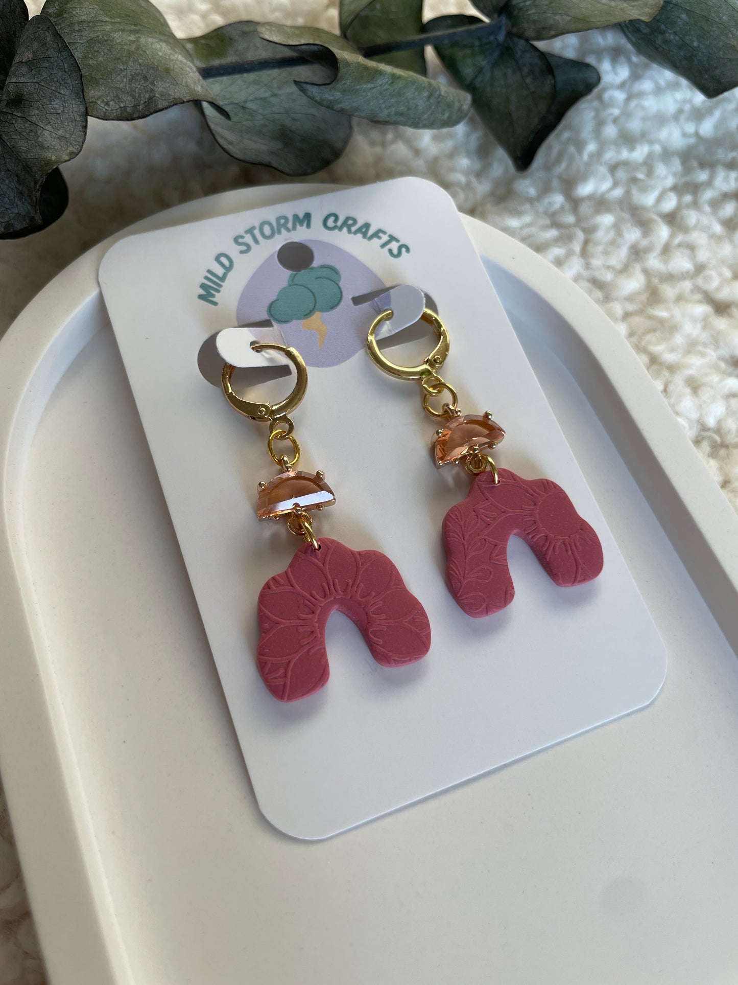 Polymerclay Earrings | Leichte Ohrringe | Winter Wonder