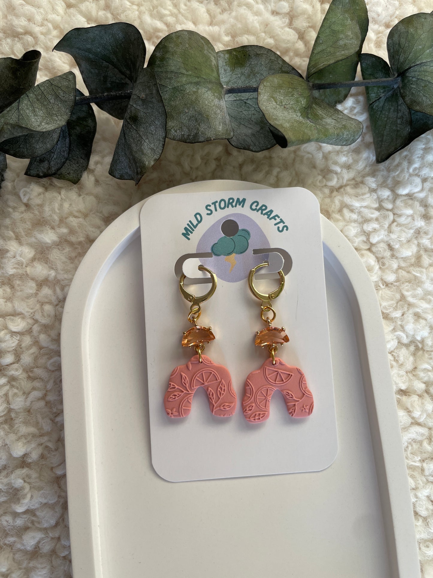 Polymerclay Earrings | Leichte Ohrringe | Winter Wonder