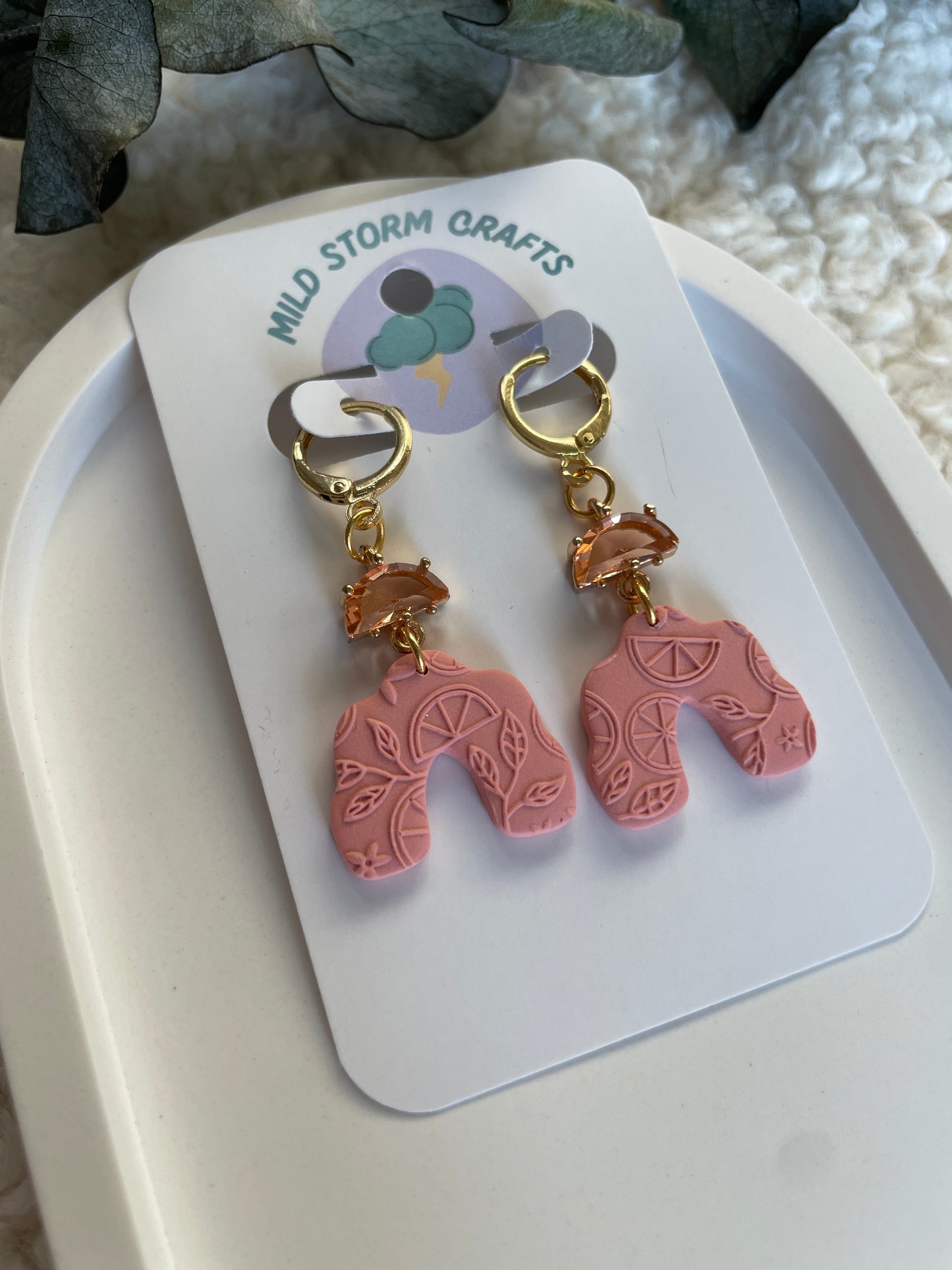 Polymerclay Earrings | Leichte Ohrringe | Winter Wonder