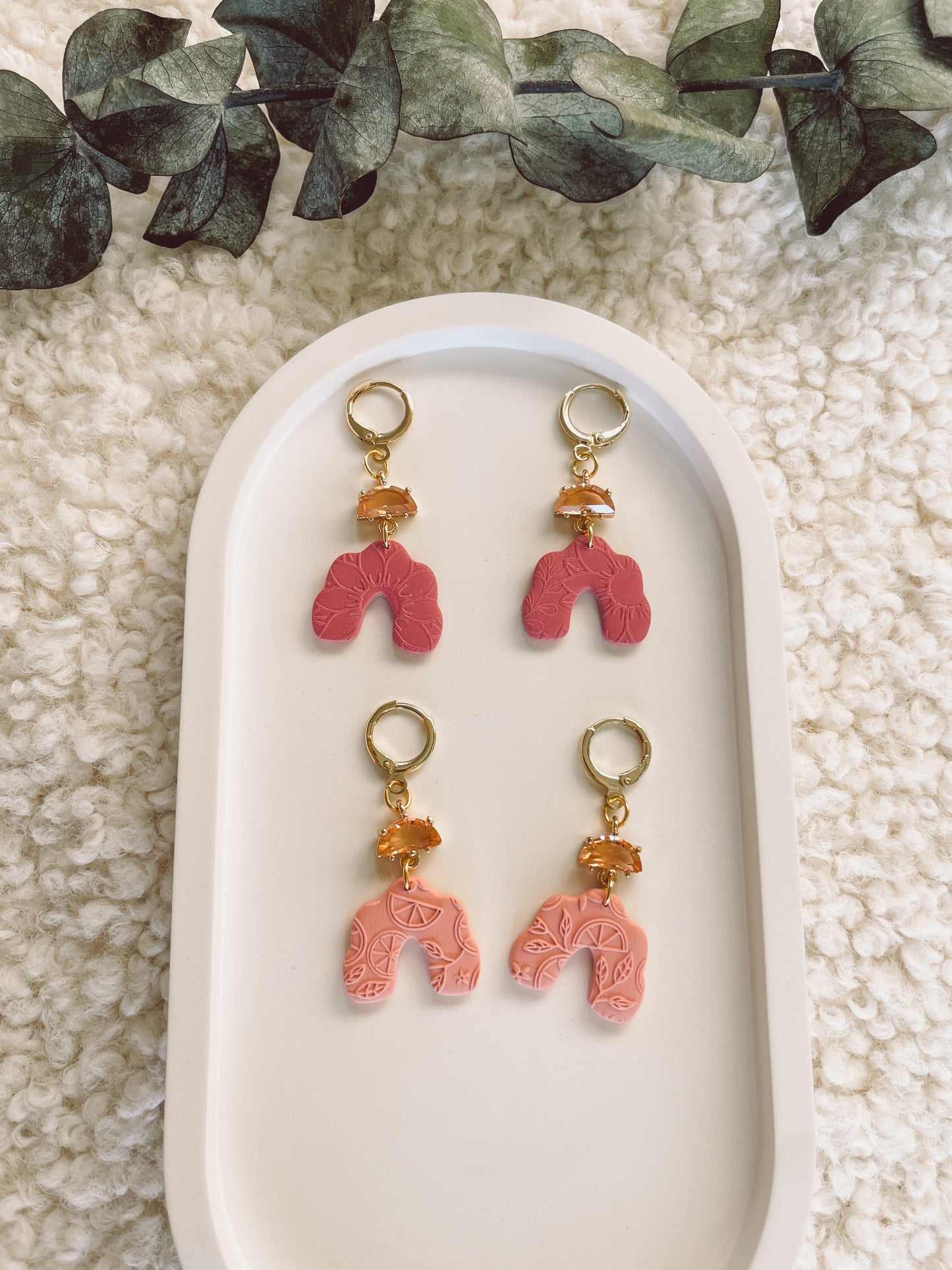 Polymerclay Earrings | Leichte Ohrringe | Winter Wonder