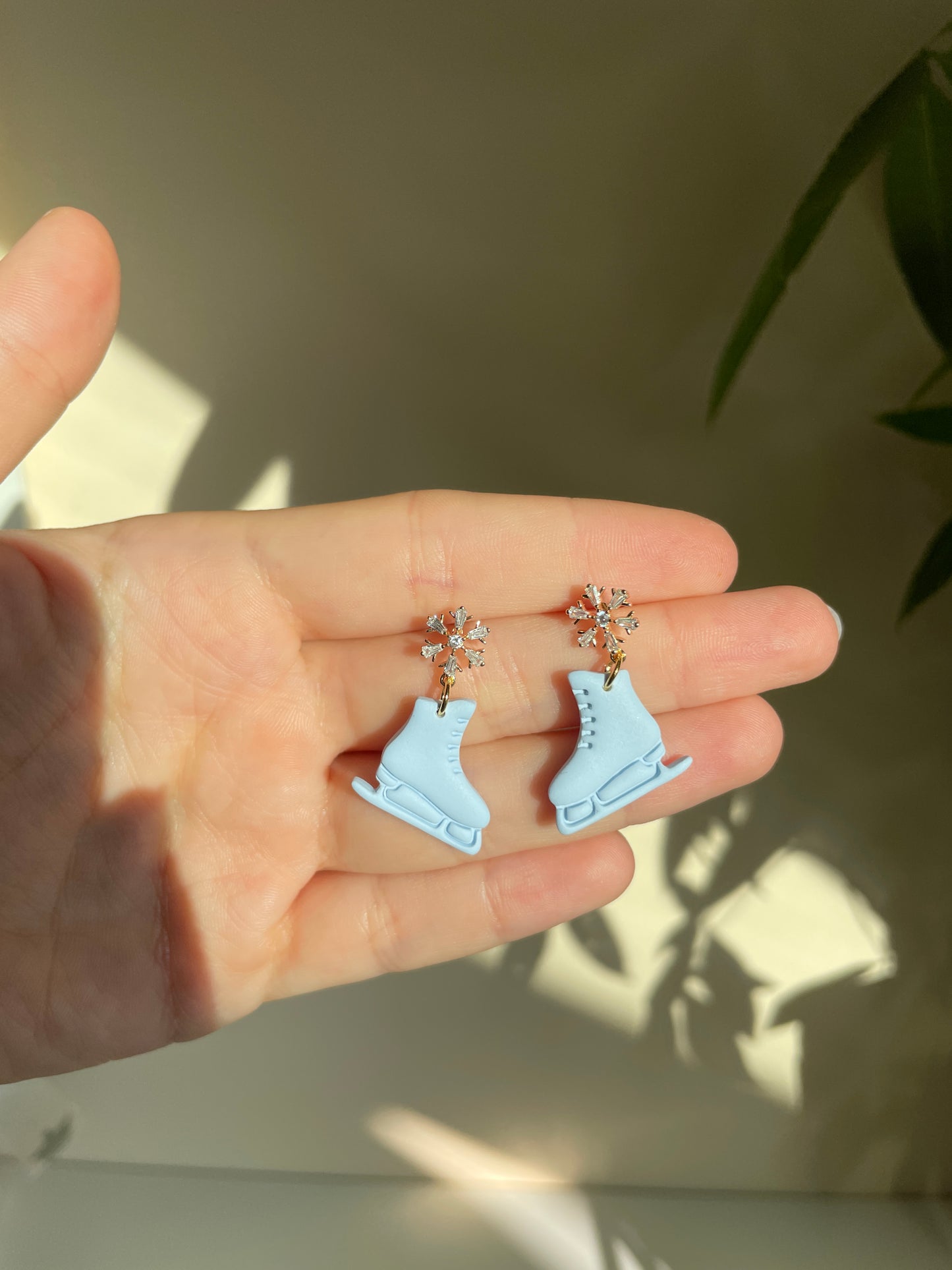 Polymerclay Earrings | Leichte Ohrringe | Schlittschuhe