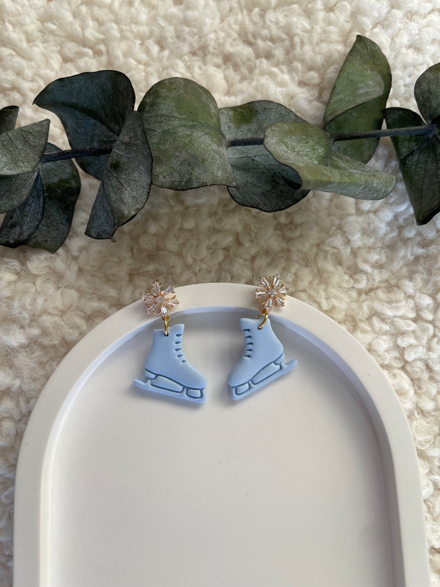 Polymerclay Earrings | Leichte Ohrringe | Schlittschuhe