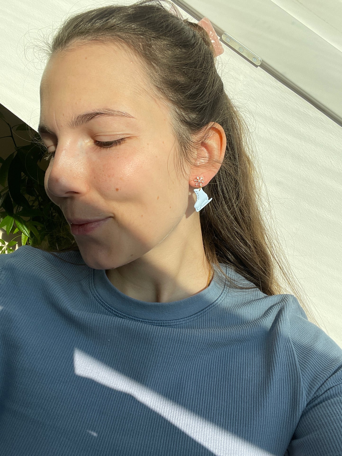 Polymerclay Earrings | Leichte Ohrringe | Schlittschuhe