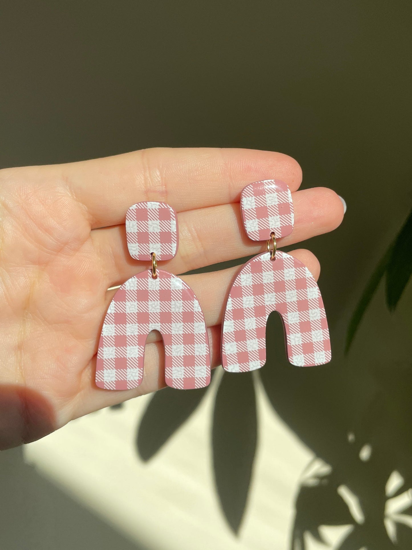 Polymerclay Earrings | Leichte Ohrringe | Schachbrett