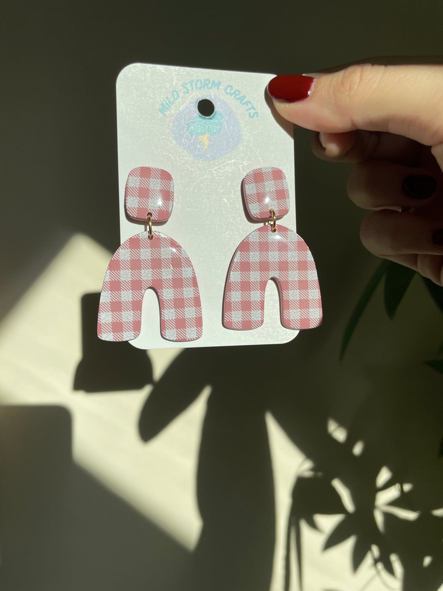 Polymerclay Earrings | Leichte Ohrringe | Schachbrett