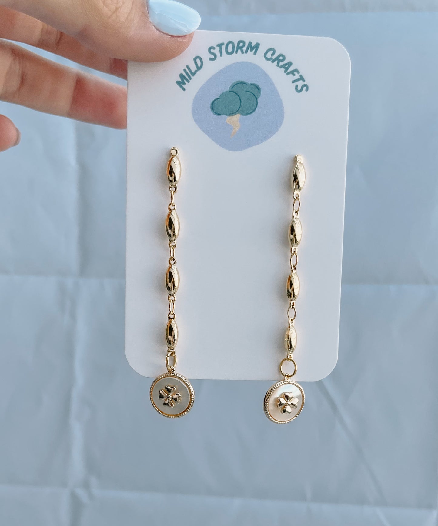 Polymerclay Earrings | Kleeblatt Ohrringe