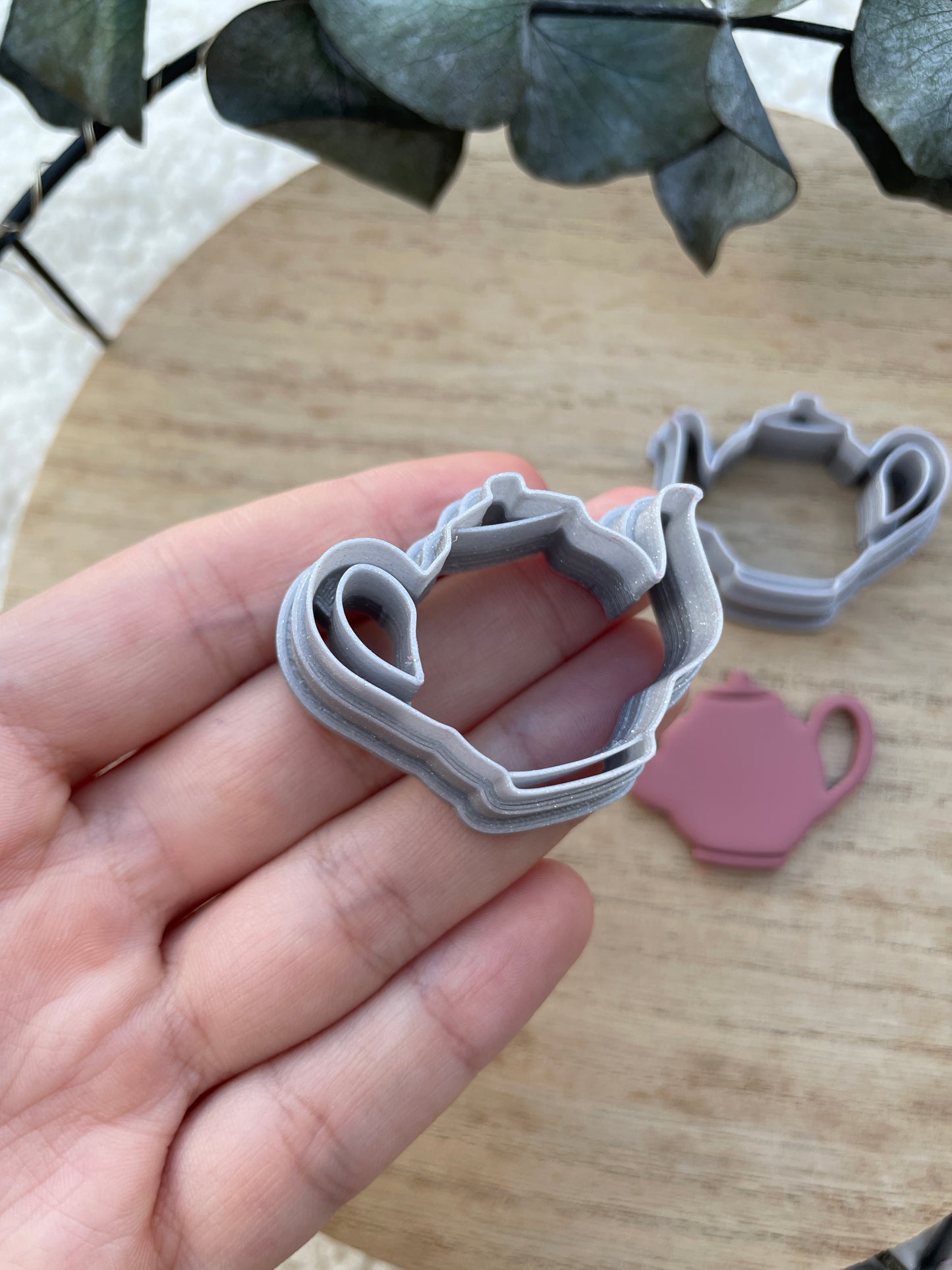 Polymer clay cutter teapots