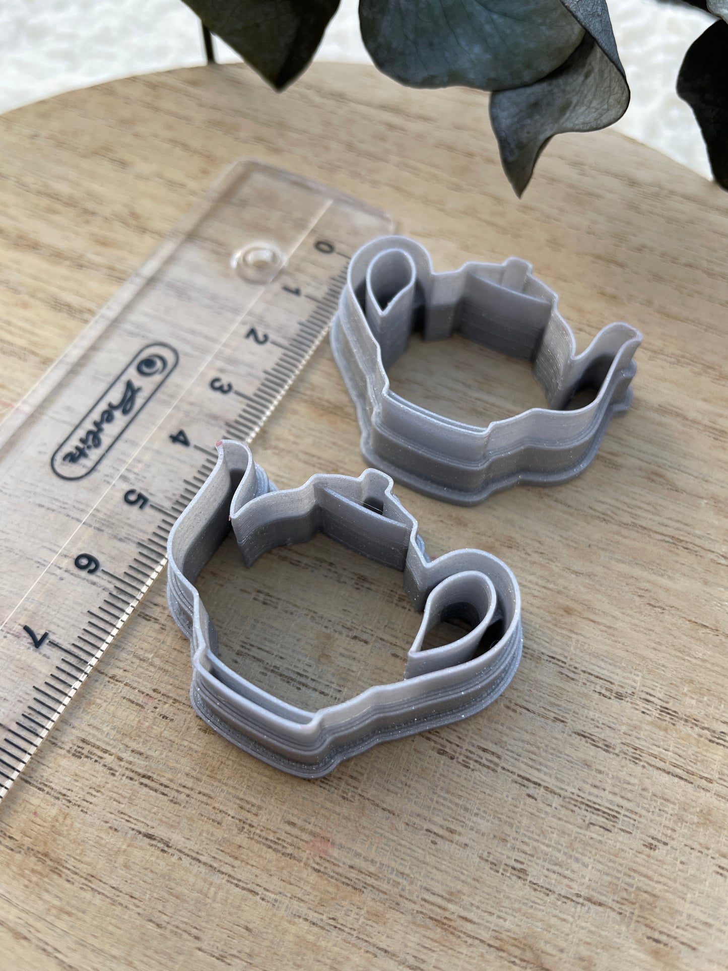 Polymer clay cutter teapots