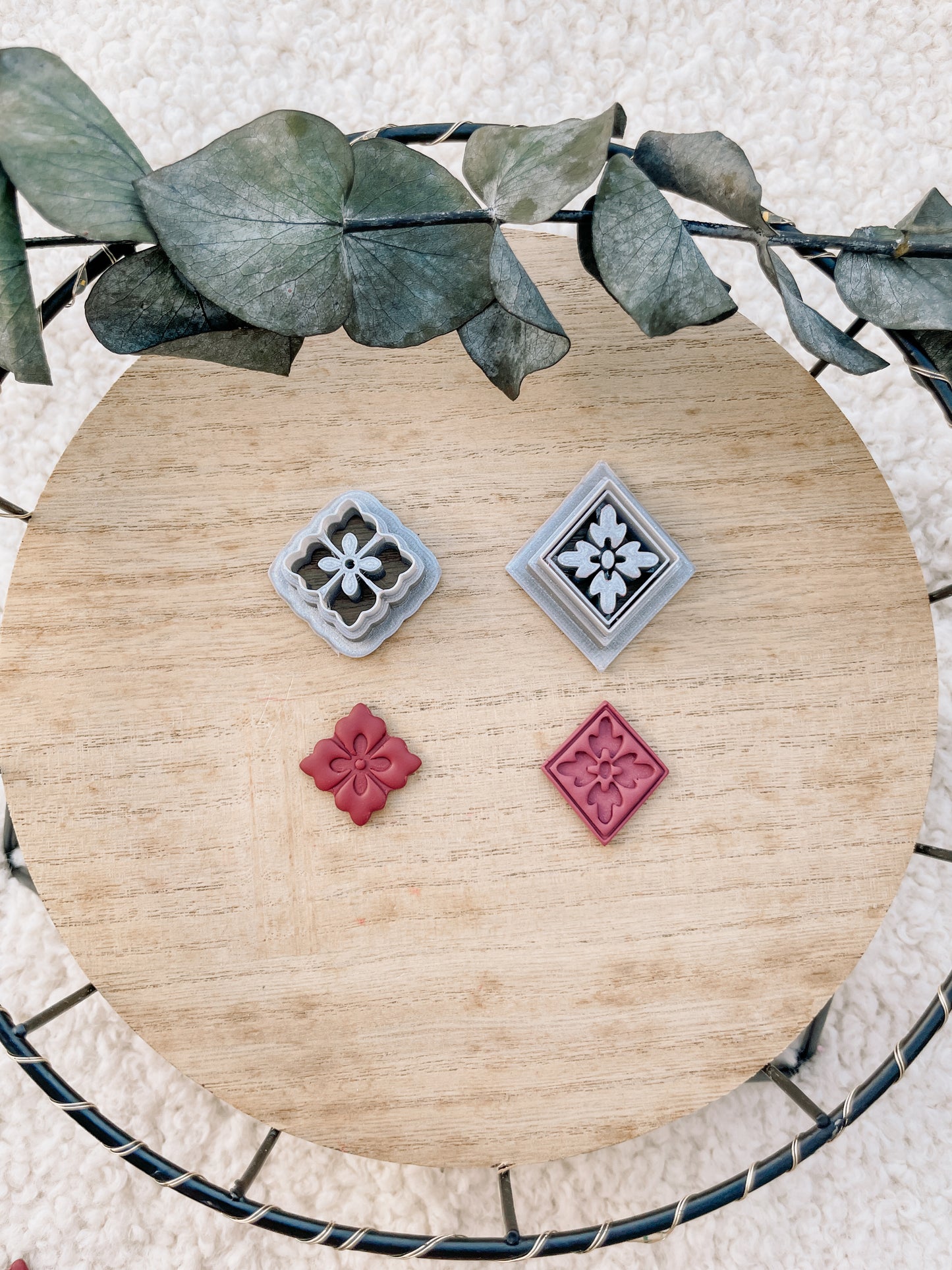 Polymer clay cutters fancy imprints