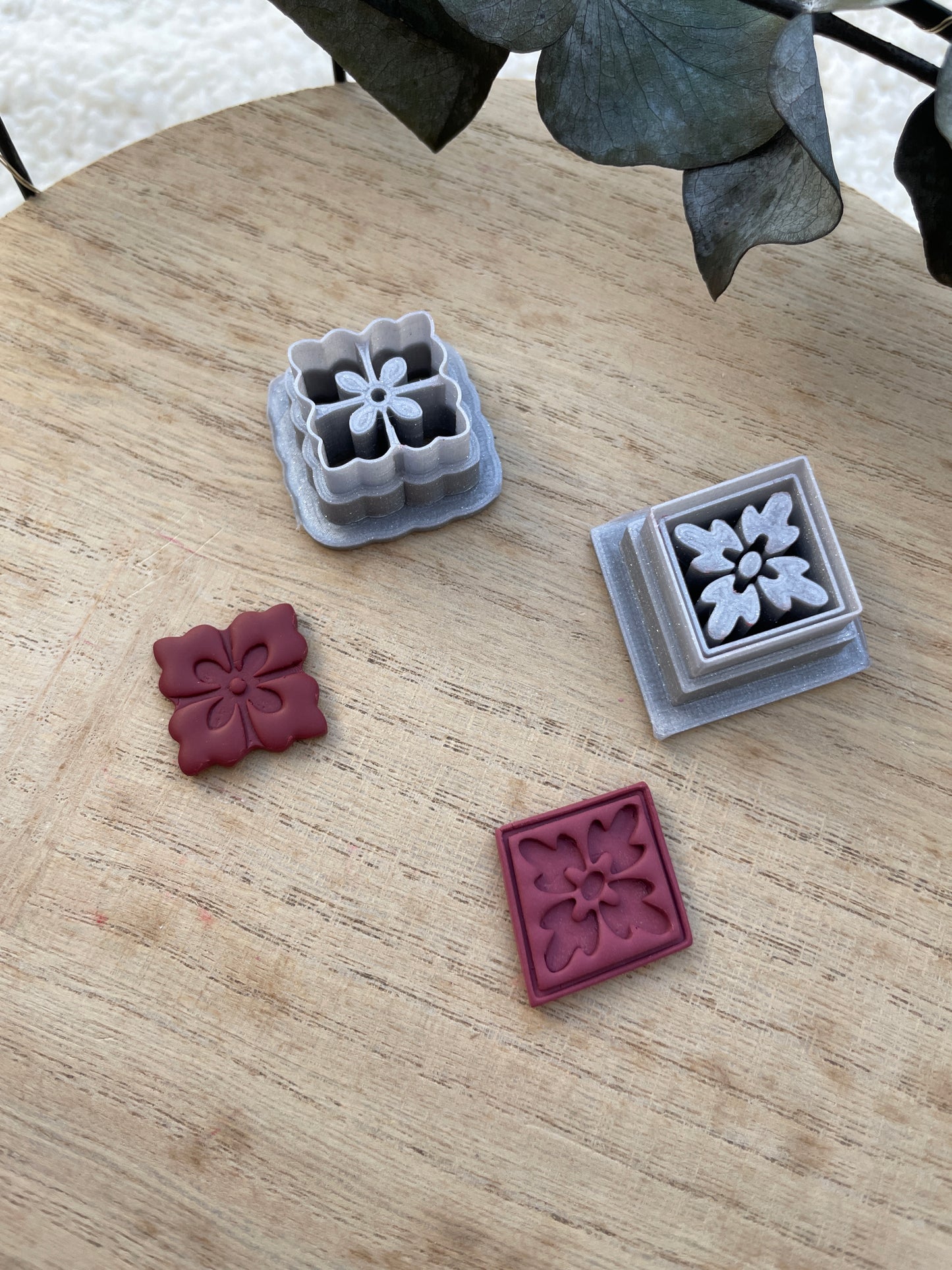 Polymer clay cutters fancy imprints