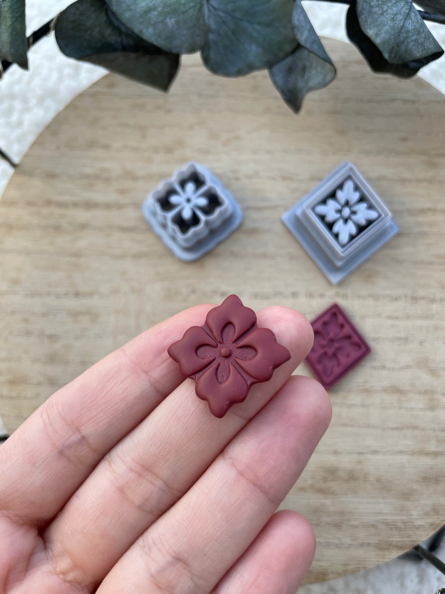 Polymer clay cutters fancy imprints