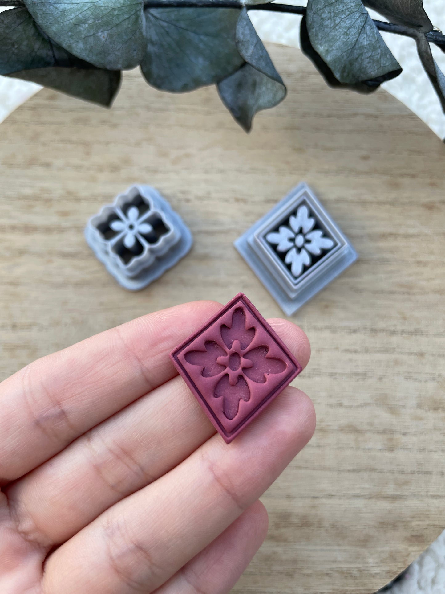 Polymer clay cutters fancy imprints