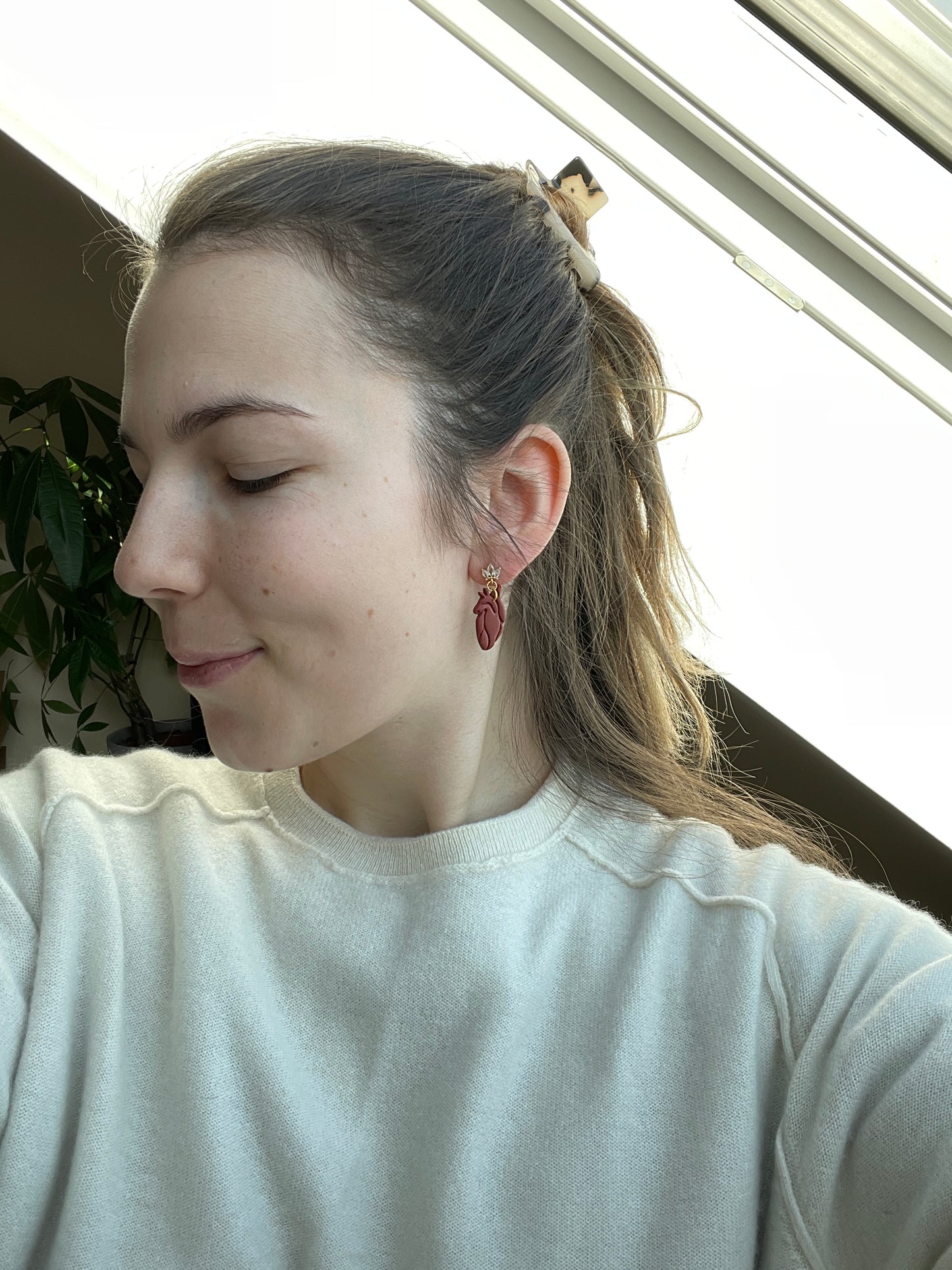 Polymerclay Earrings | Anatomische Herzen