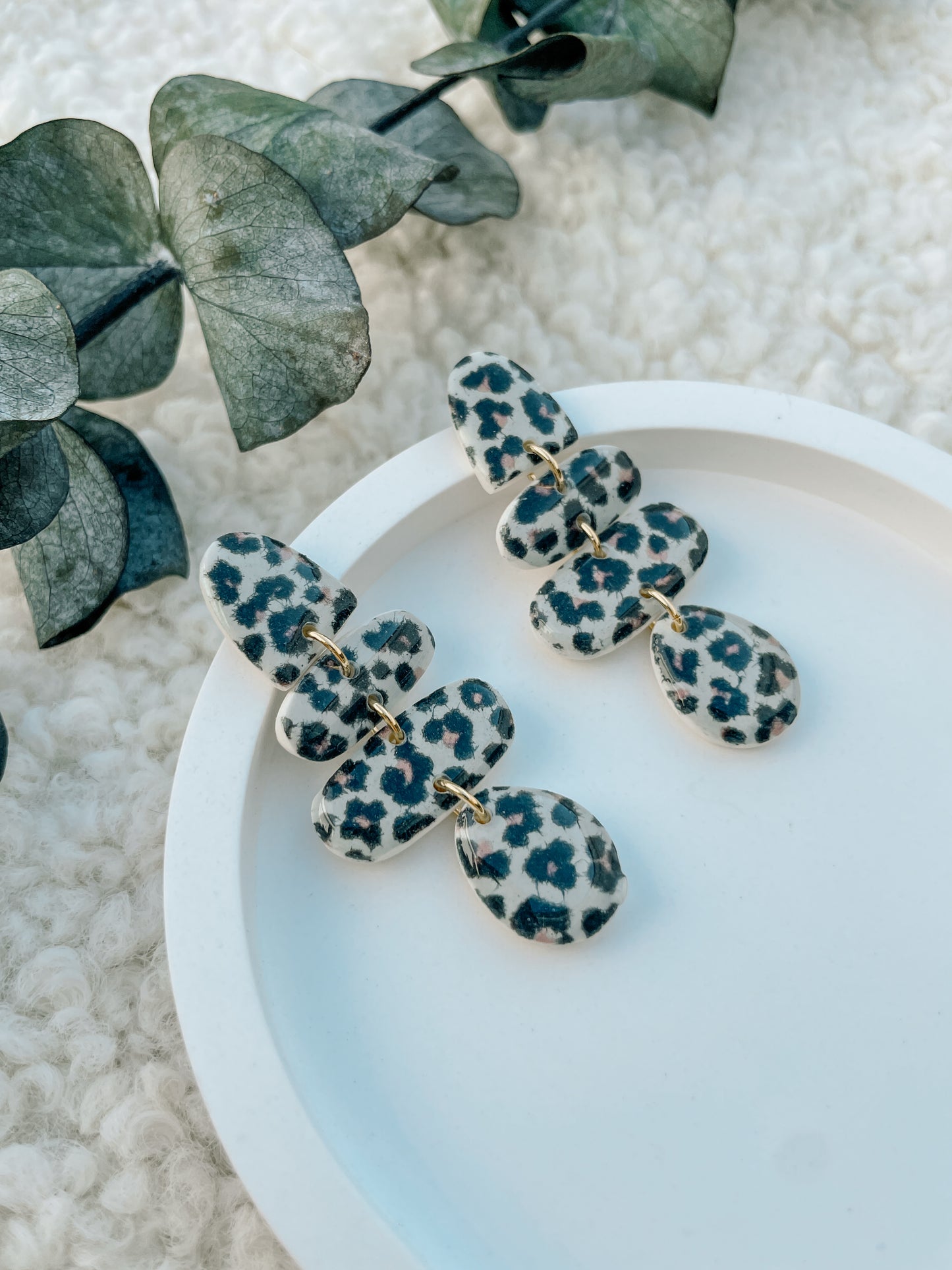 Polymerclay Earrings | Leopardenhänger