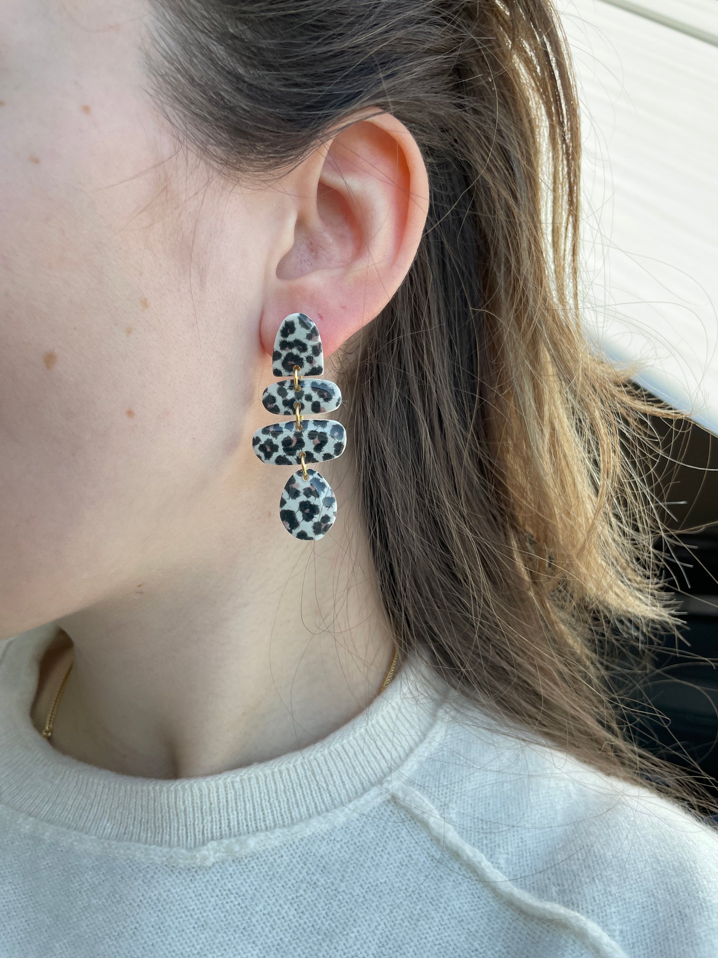 Polymerclay Earrings | Leopardenhänger