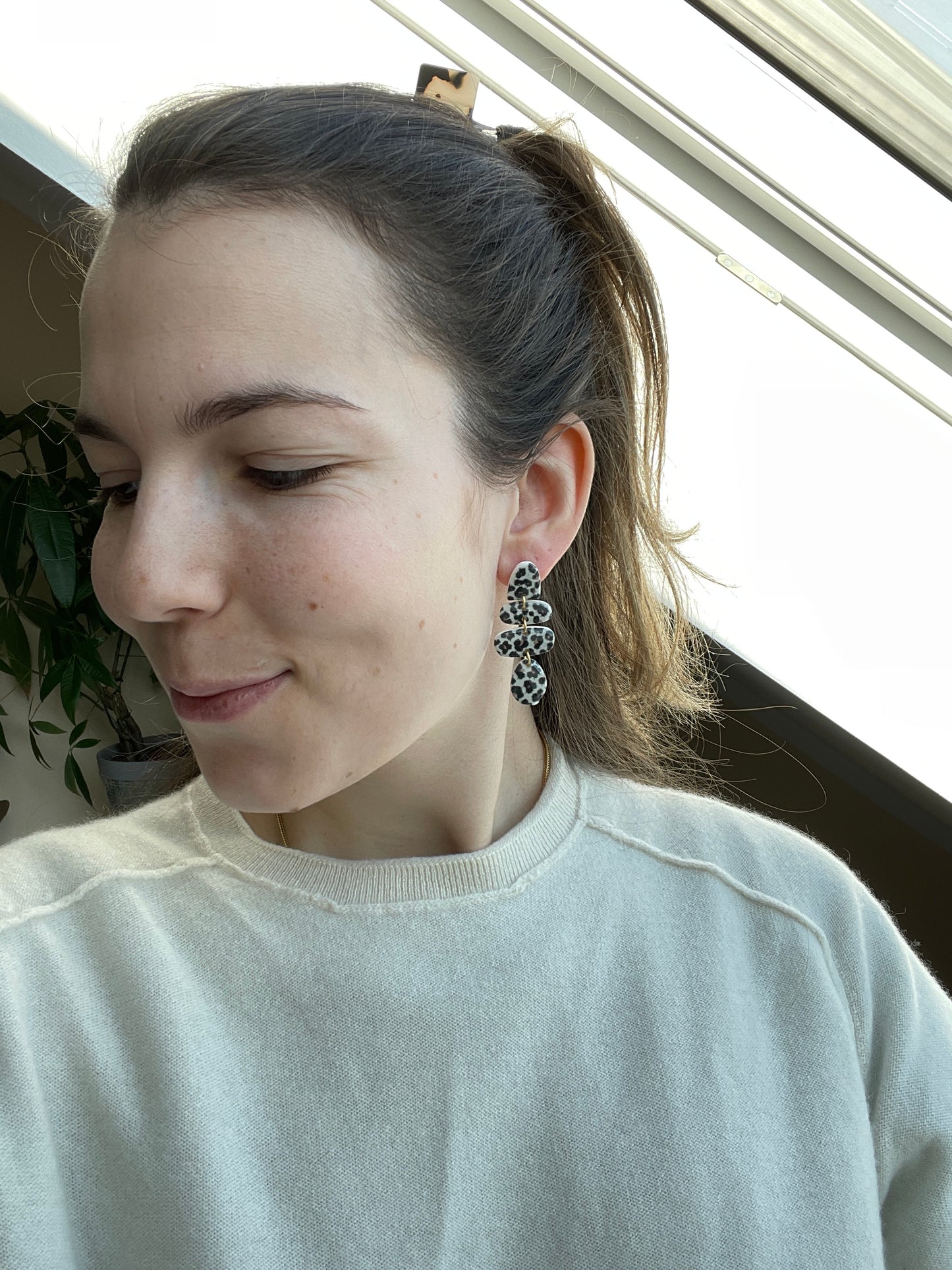 Polymerclay Earrings | Leopardenhänger