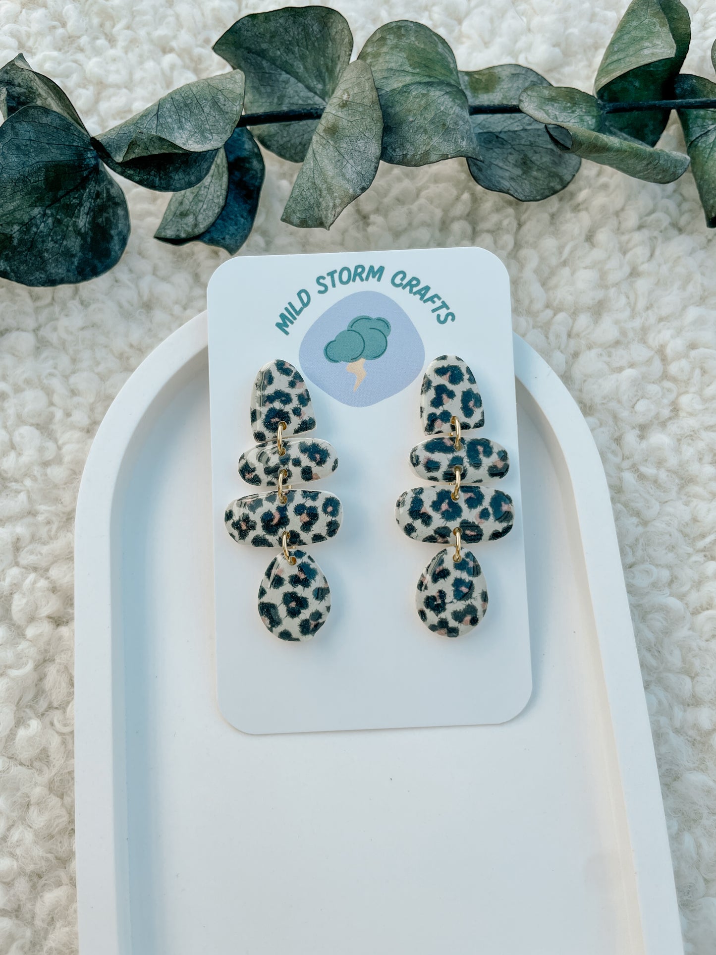 Polymerclay Earrings | Leopardenhänger