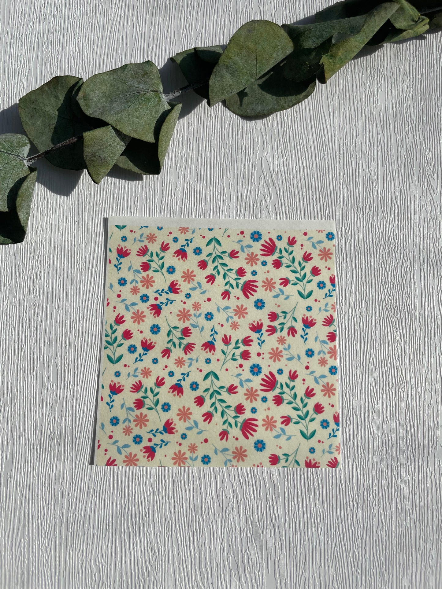 Kleine bunte Blumen Transferpapier