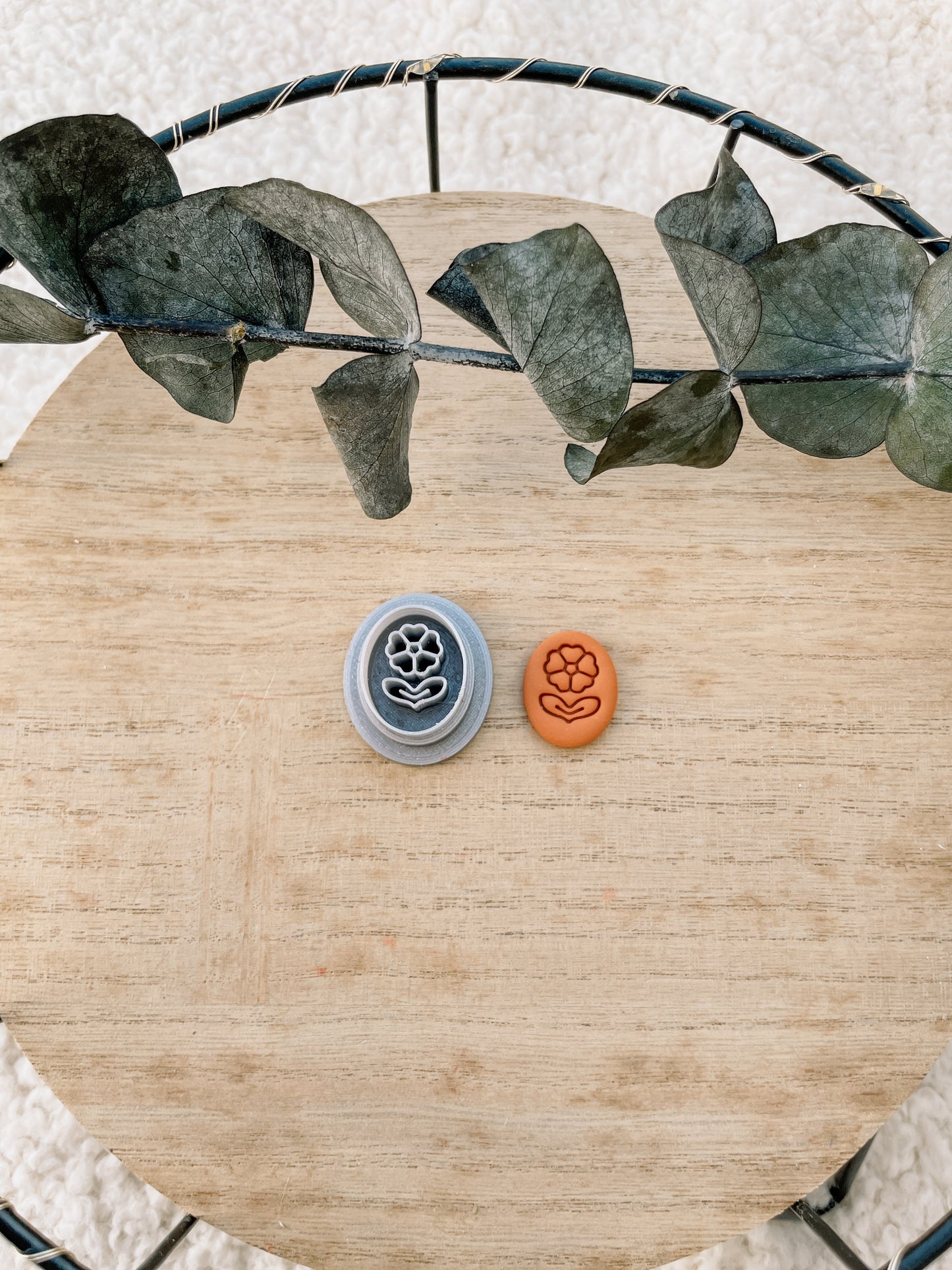 Polymerclay Cutter Imprint Blume