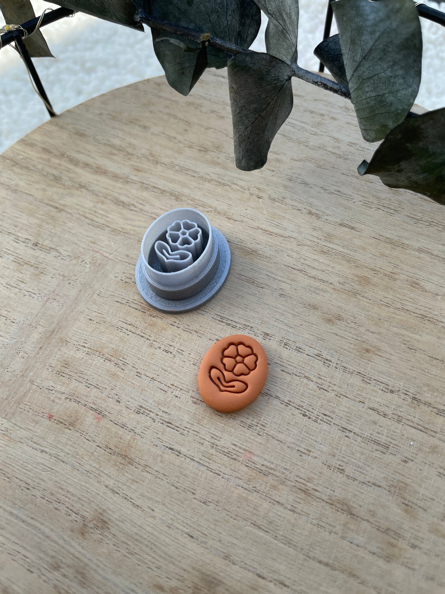 Polymerclay Cutter Imprint Blume
